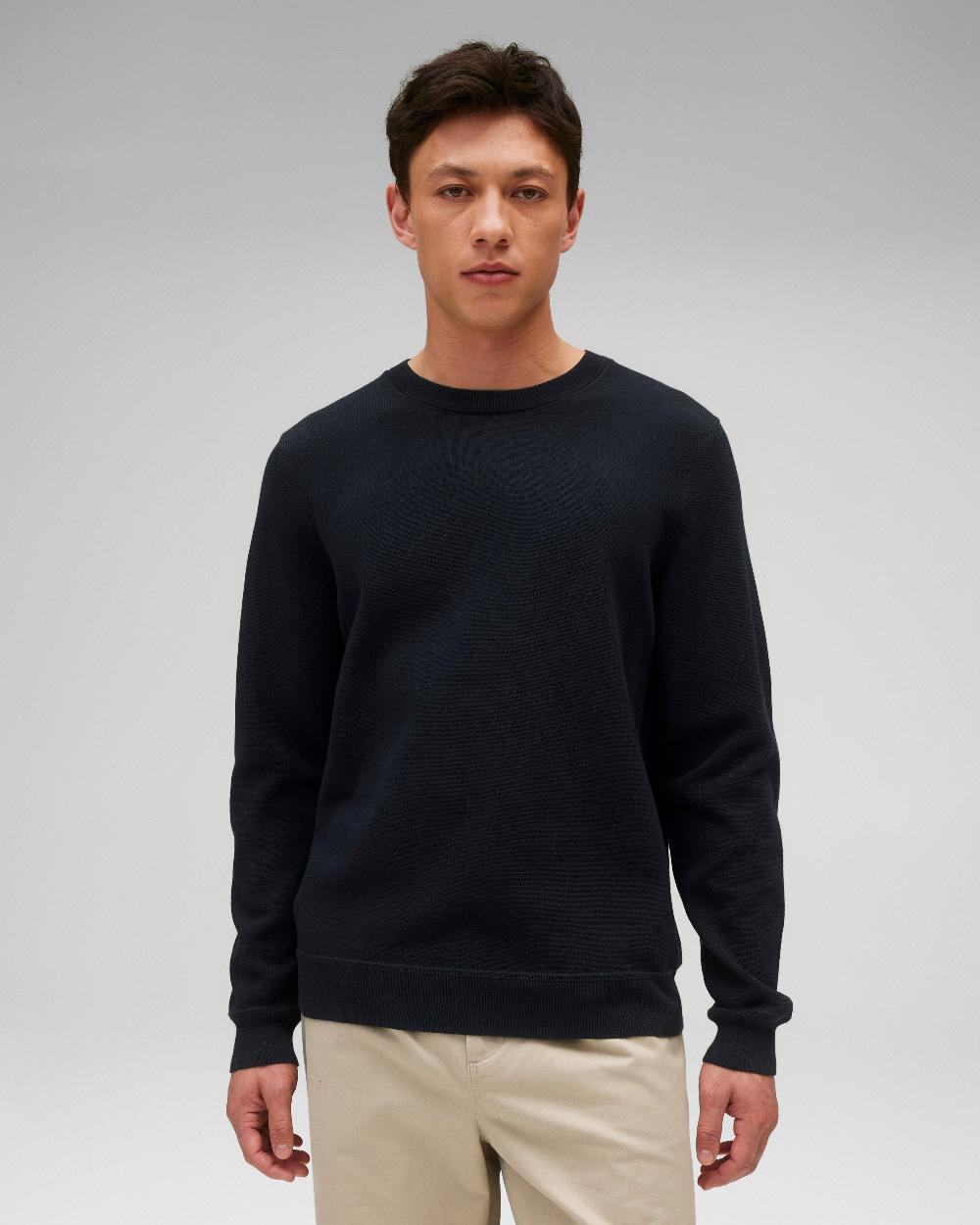 reigning champ Supima Pique Ace Crewneck