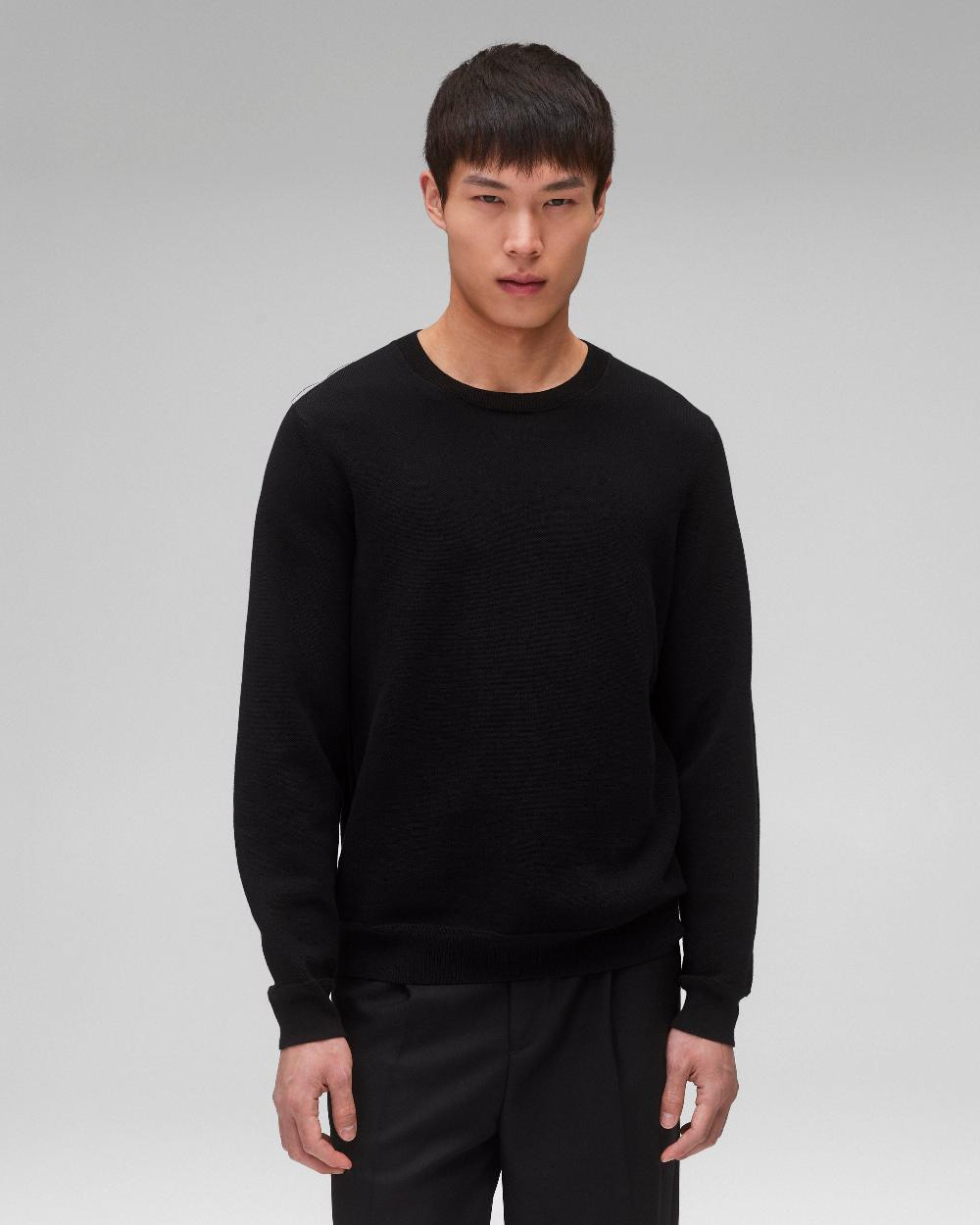 reigning champ Supima Pique Ace Crewneck