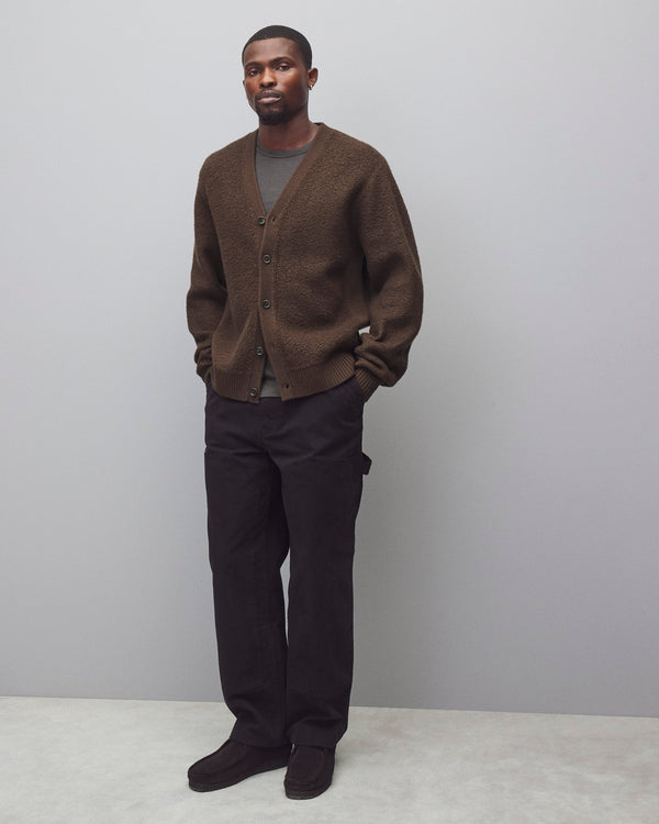 Reigning Champ Textured Boucle Turf Cardigan