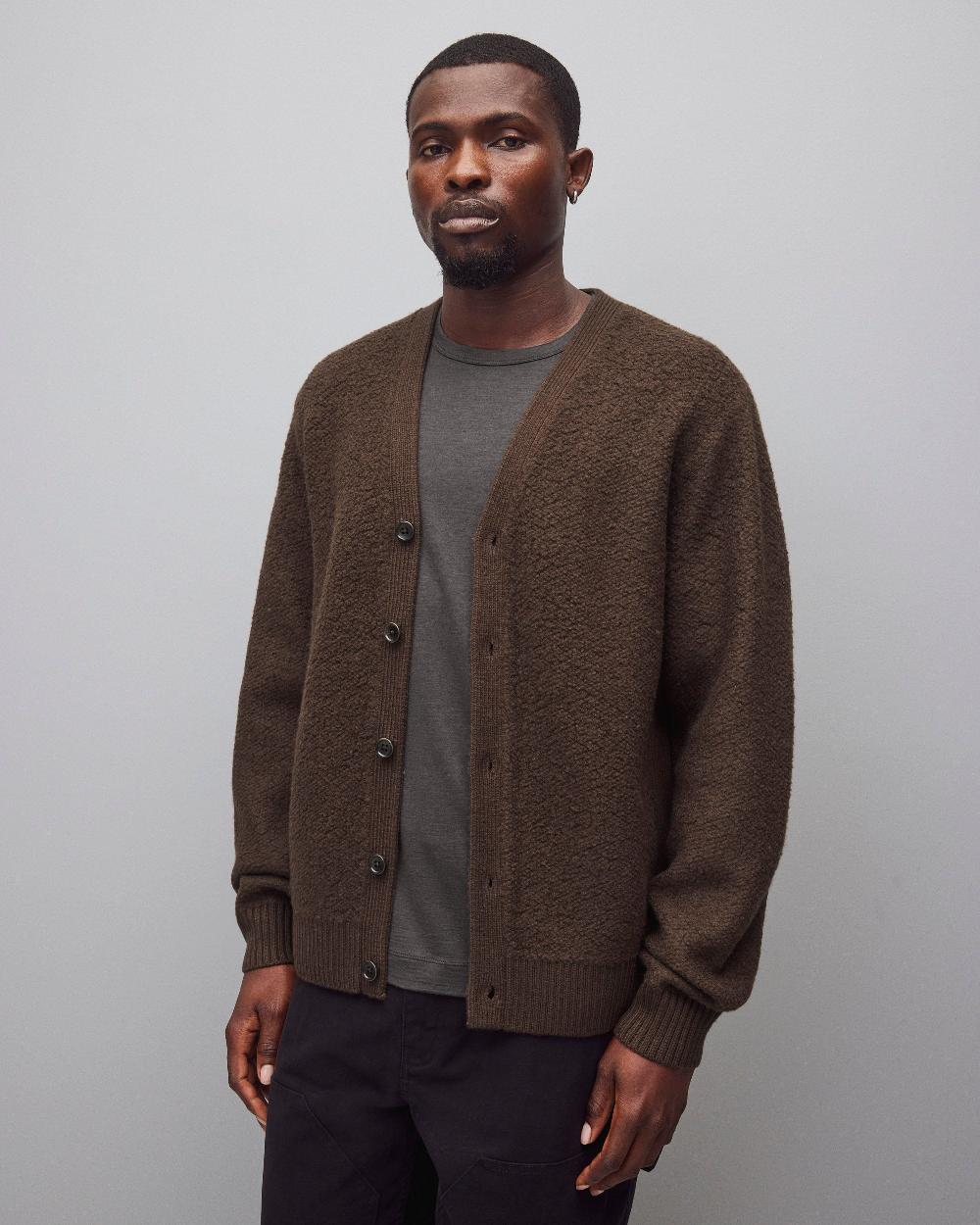 reigning champ Textured Boucle Turf Cardigan