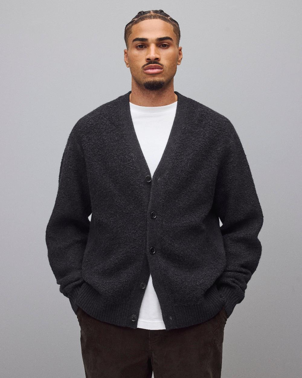 reigning champ Textured Boucle Turf Cardigan