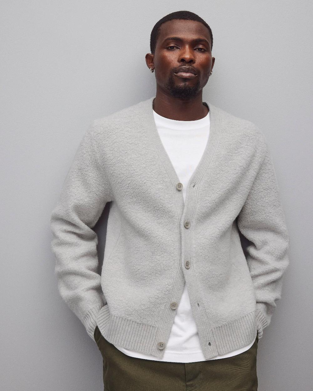 reigning champ Textured Boucle Turf Cardigan