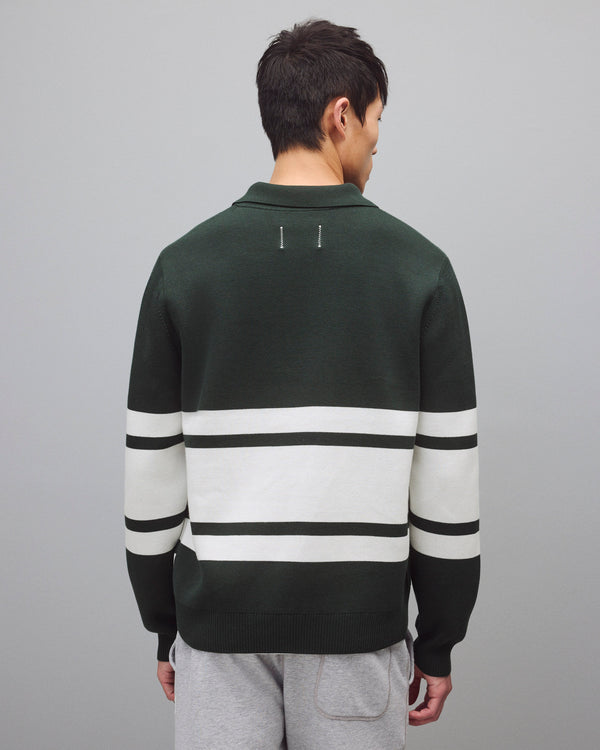 Reigning Champ Supima Double Knit RCAW Rugby Sweater