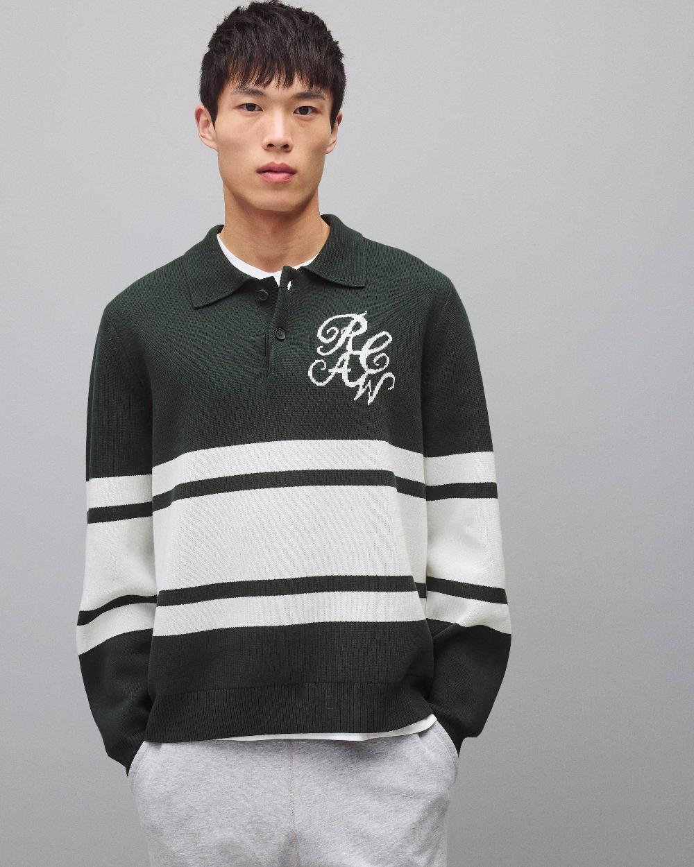 reigning champ Supima Double Knit RCAW Rugby Sweater