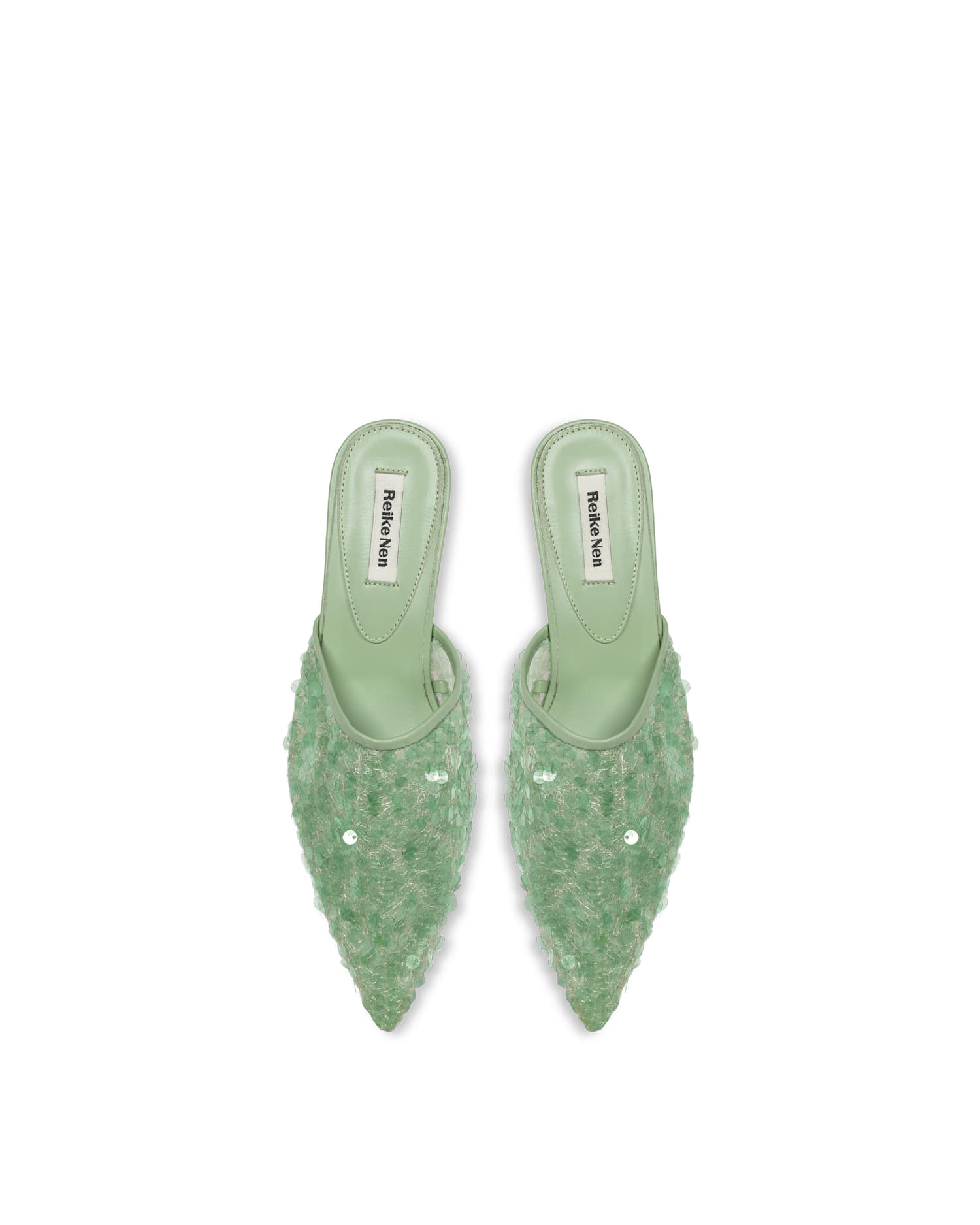 Reike Nen BIT MULES_MINT SEQUIN