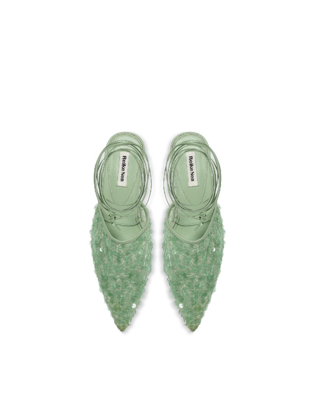 Reike Nen BIT MULES_MINT SEQUIN
