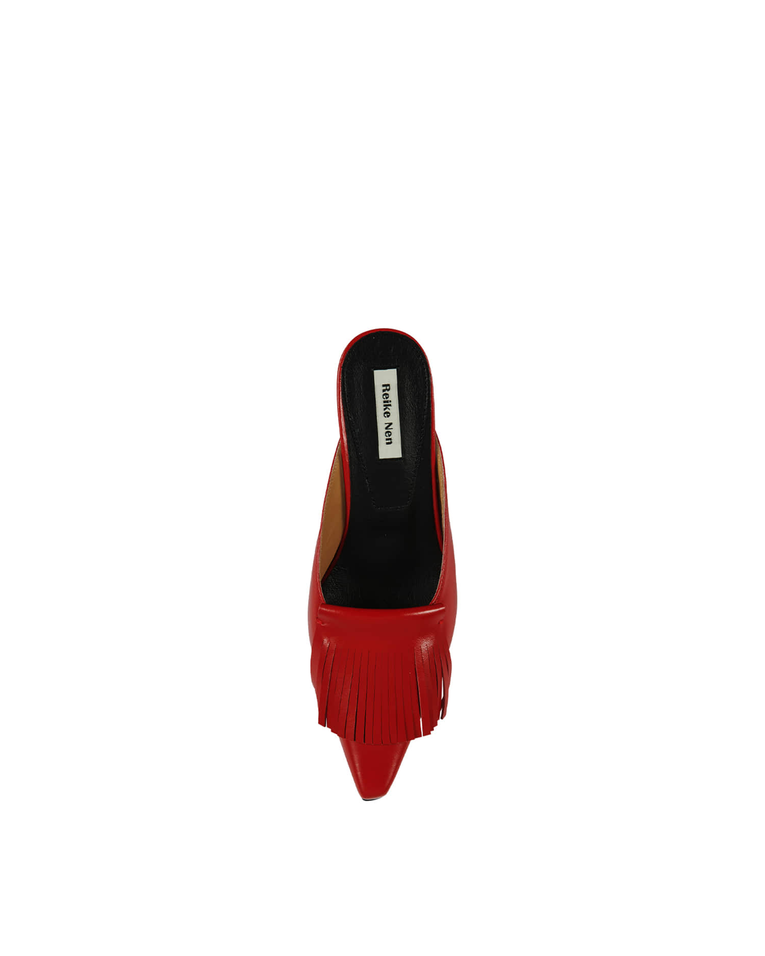 Reike Nen FRINGE MULES_RED
