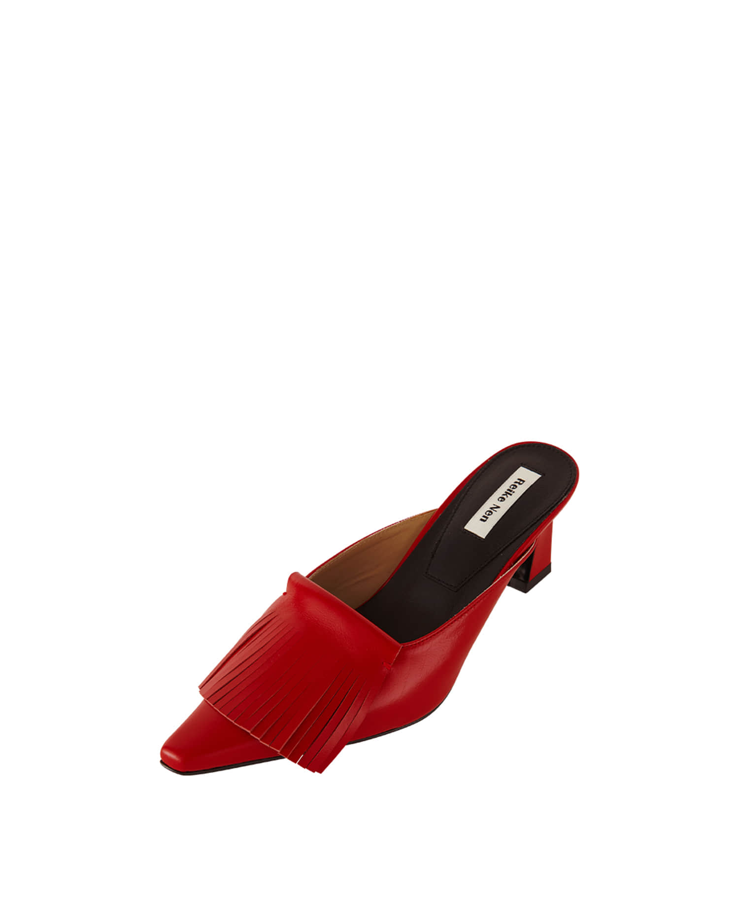 reike nen FRINGE MULES_RED