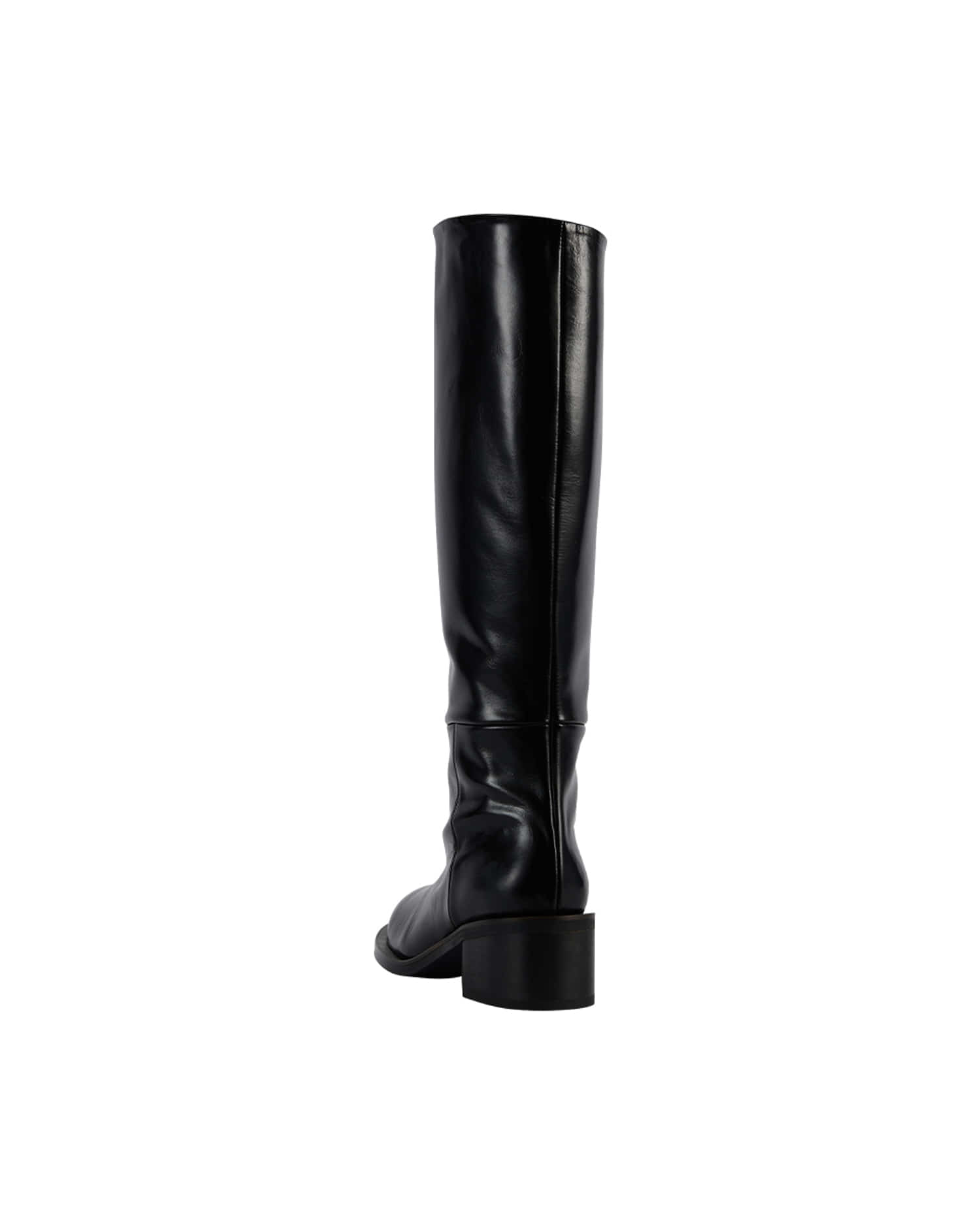 Reike Nen ROUND TOE LONG BOOTS_BLACK