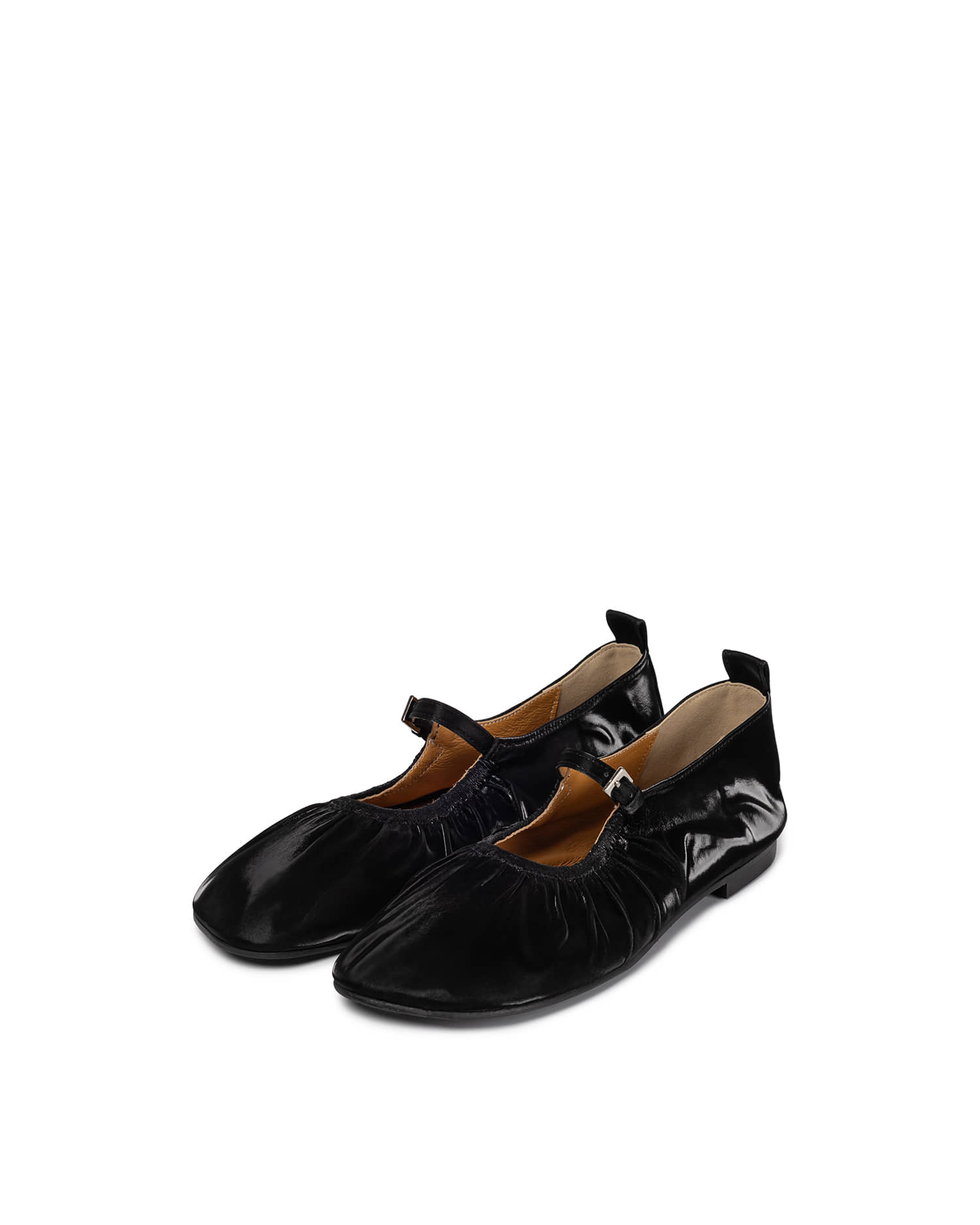 reike nen SHIRRING MARY JANE_BLACK