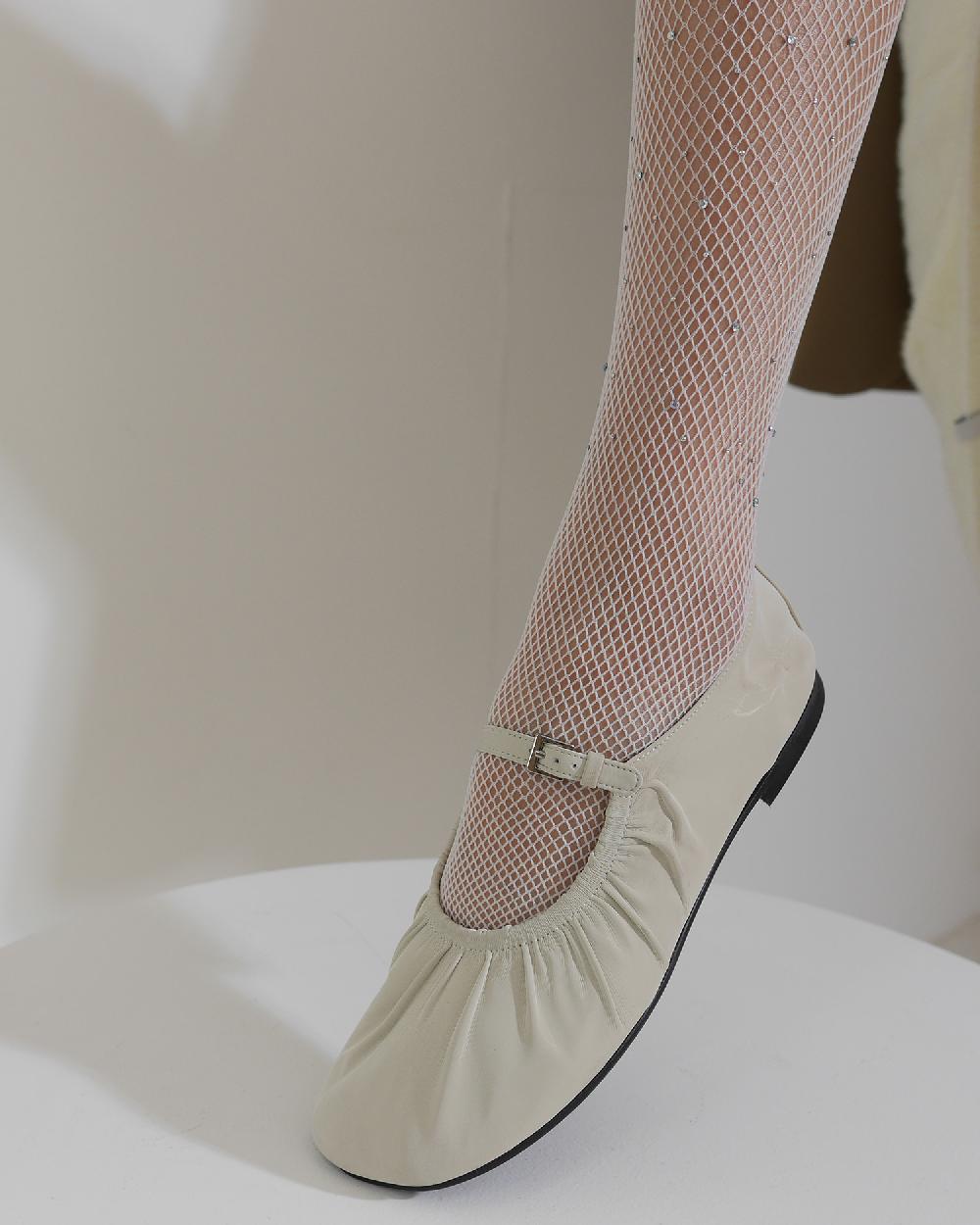 Reike Nen SHIRRING MARYJANE_IVORY