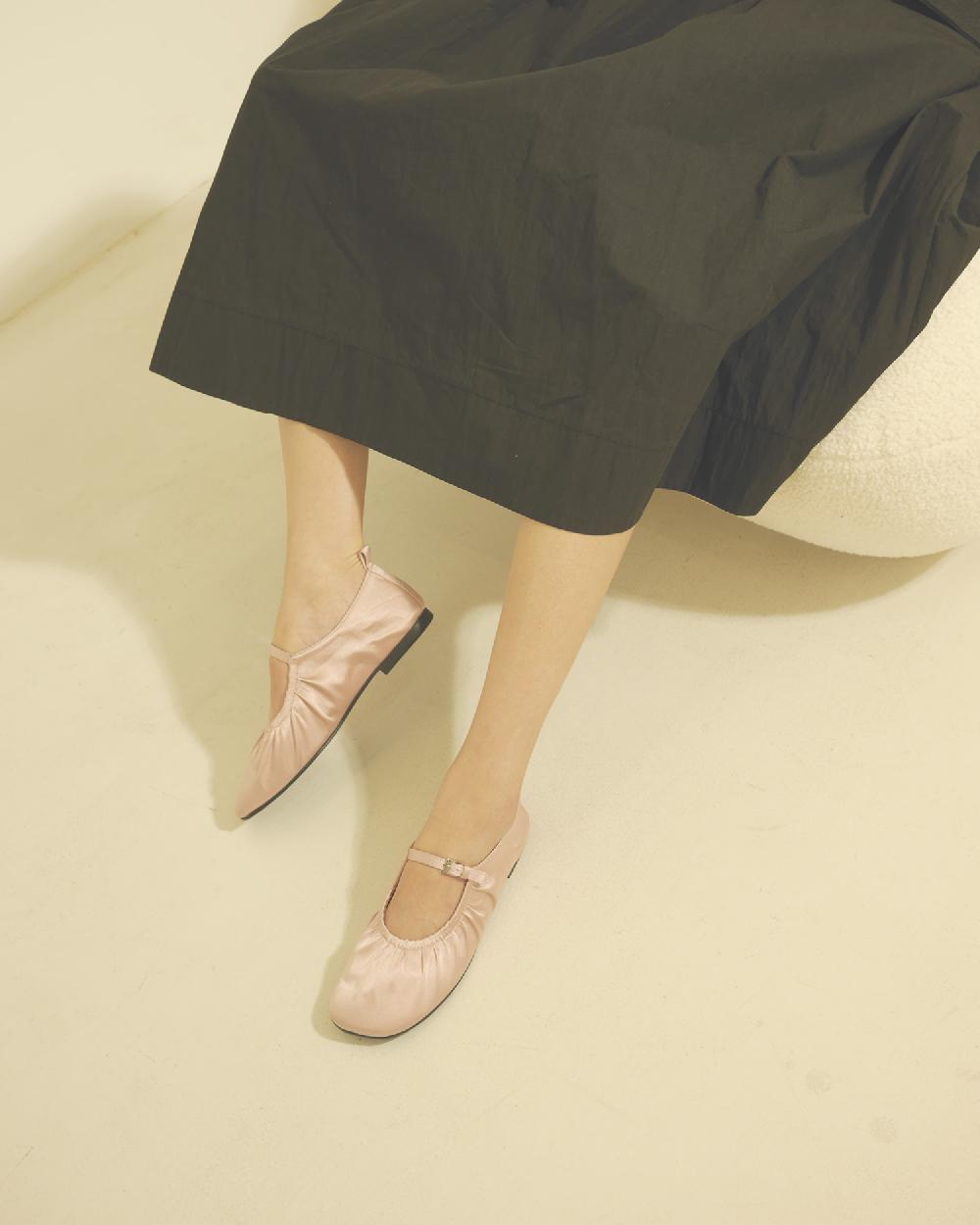 Reike Nen SHIRRING MARYJANE_ PINK