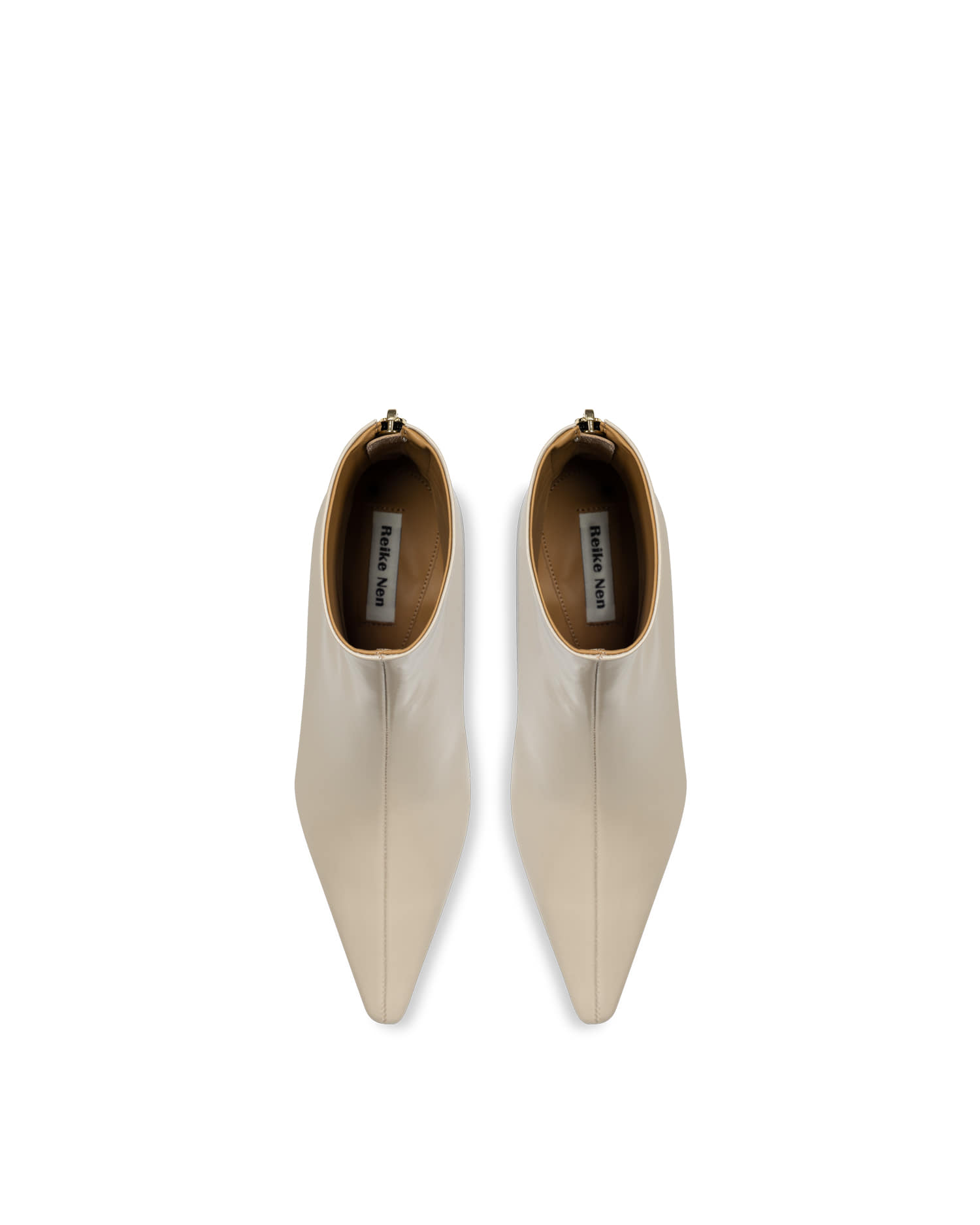 Reike Nen SLIM LINE ANKLE BOOTS_BEIGE