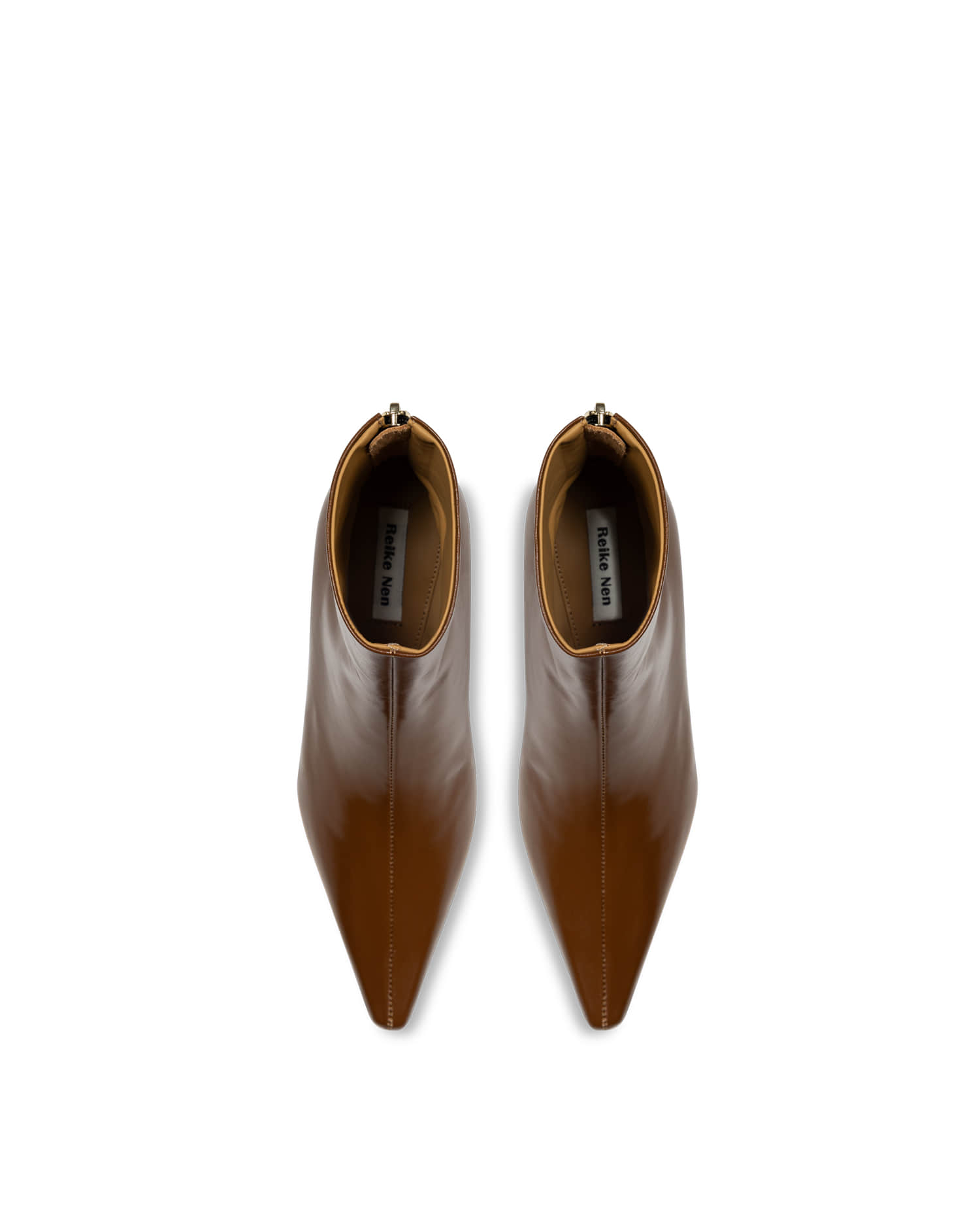 Reike Nen SLIM LINE ANKLE BOOTS_BROWN