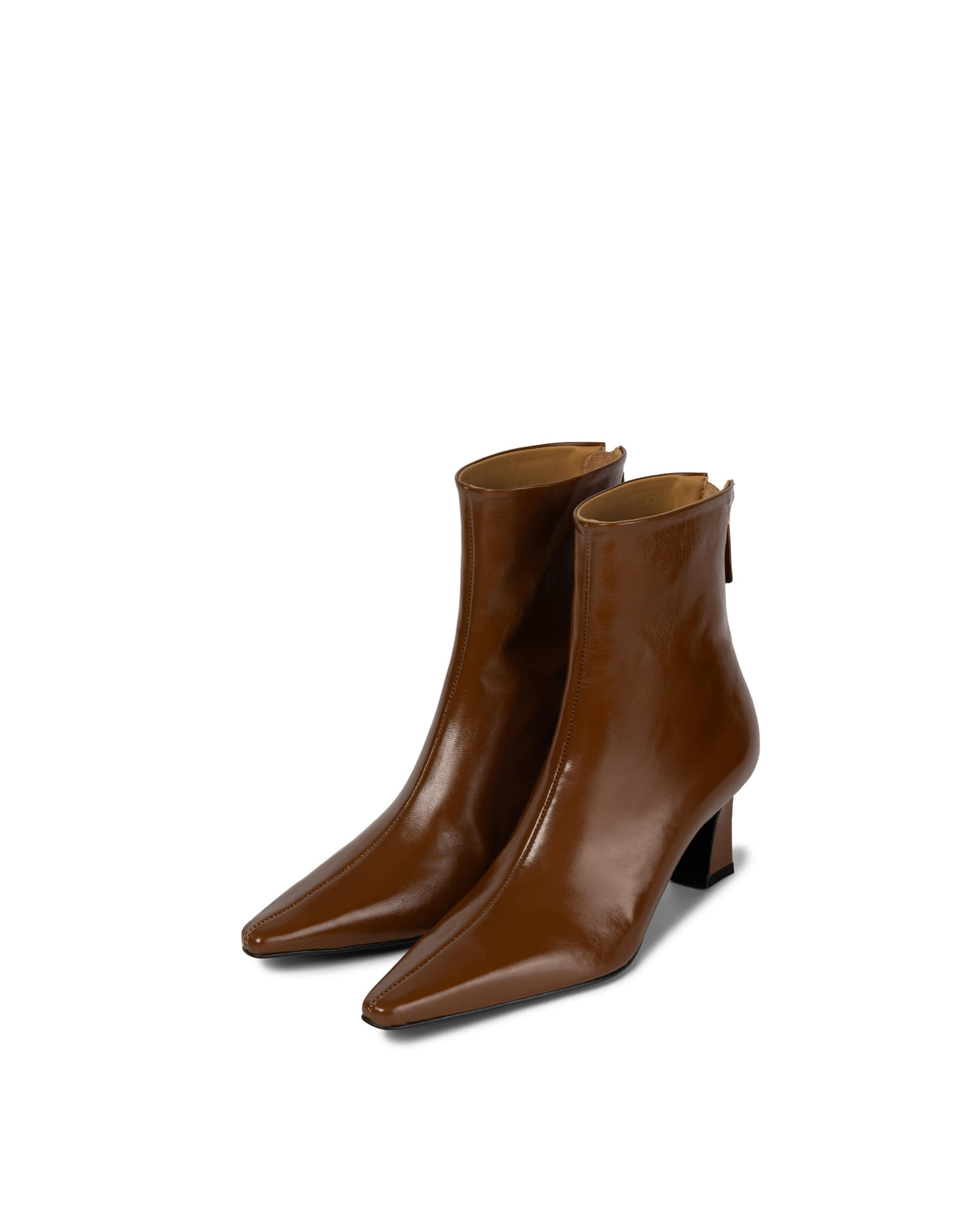 Reike Nen SLIM LINE ANKLE BOOTS_BROWN