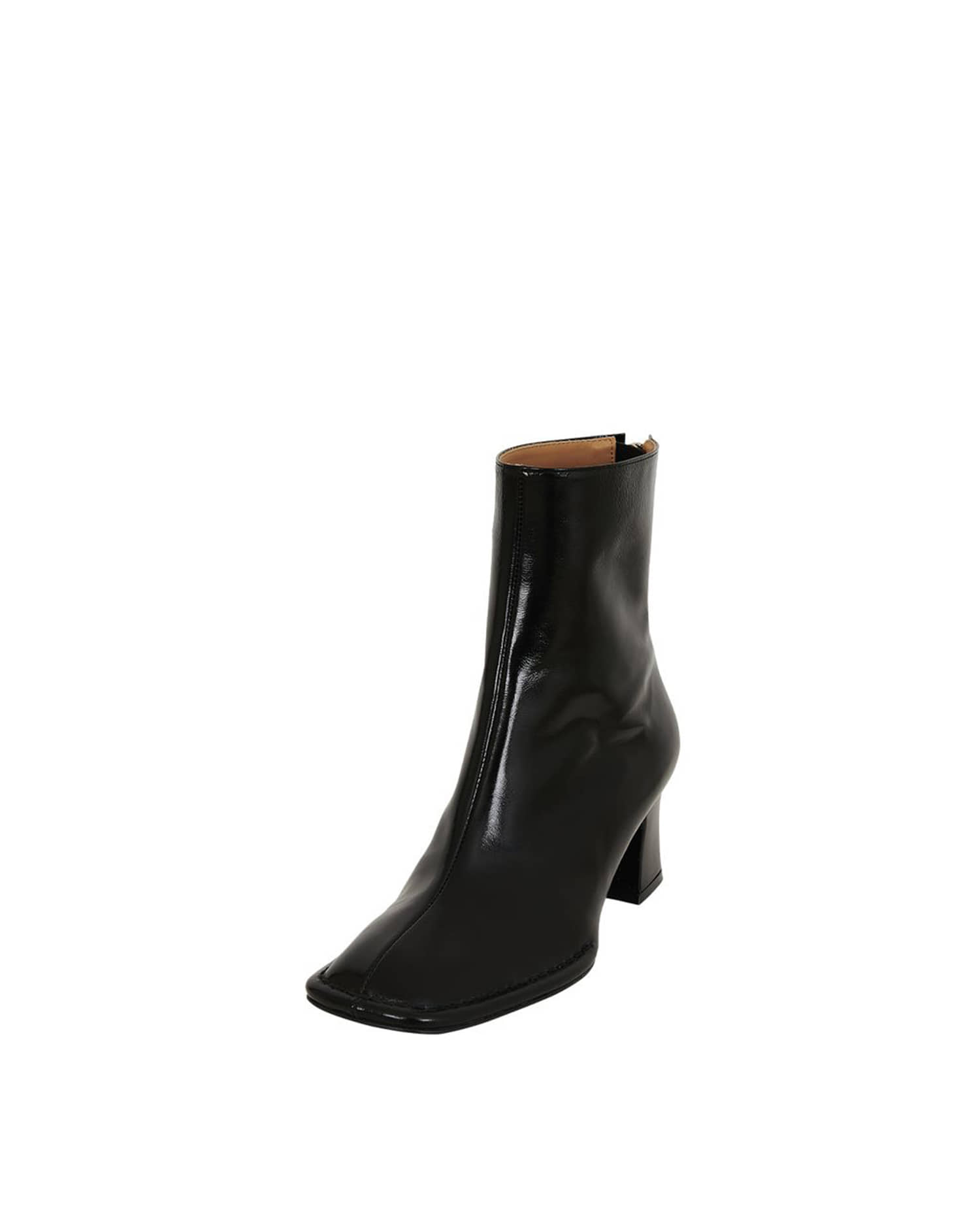 Reike Nen SQUARE TOE ANKLE BOOTS-BK
