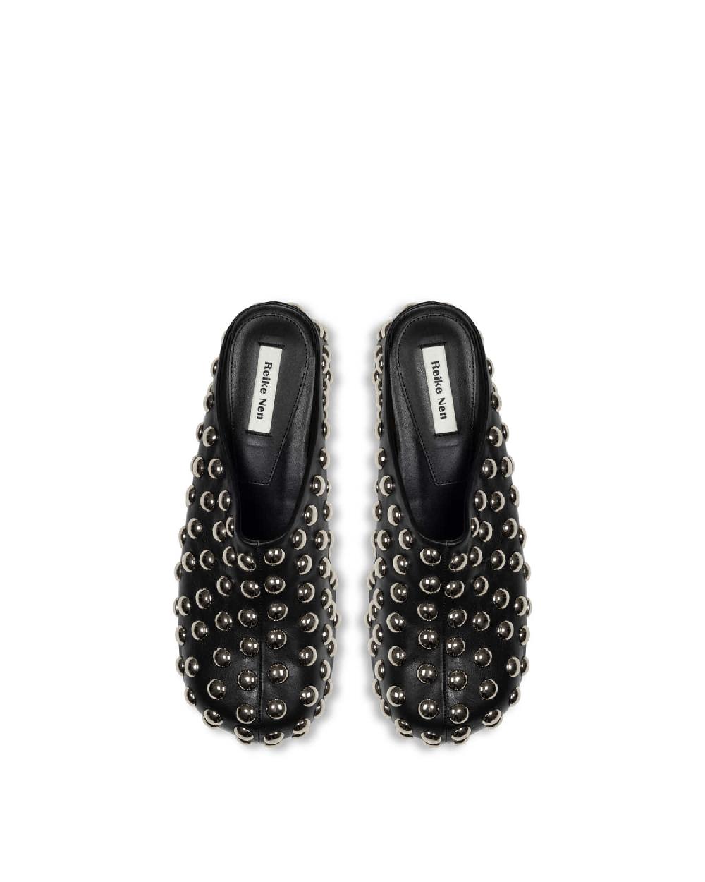 Reike Nen STUDDED LEATHER CLOGS