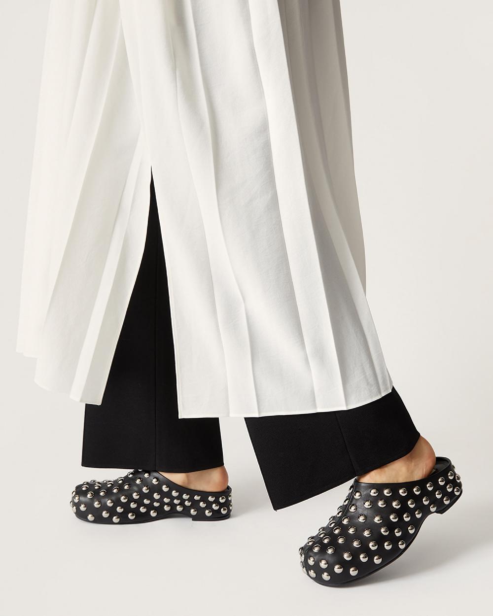 Reike Nen STUDDED LEATHER CLOGS