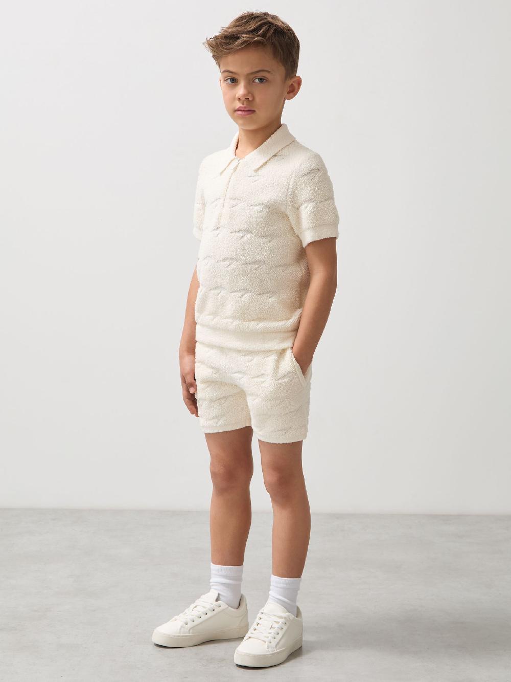 Reiss 13-14 Yrs McLaren F1 Team Speedmark Terry Shorts In White