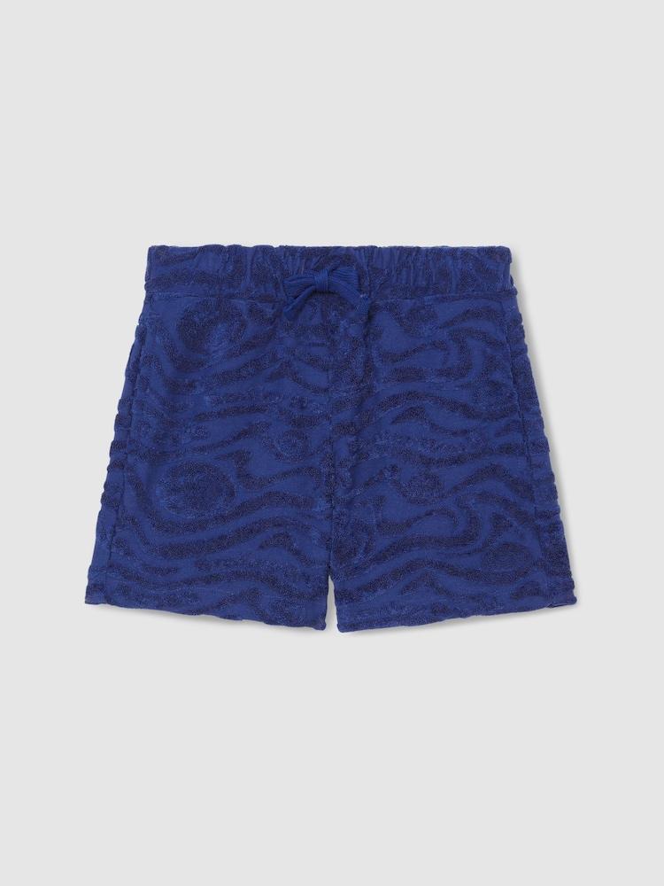 reiss 13-14 yrs SmileyWorld | Reiss Wave Texture Shorts in Bright Blue