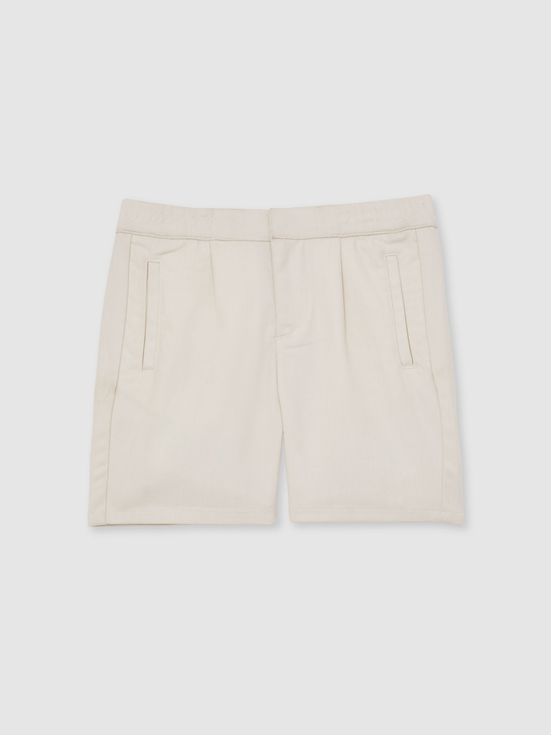 Reiss 3-9 Yrs Relaxed Drawstring Shorts In Off White
