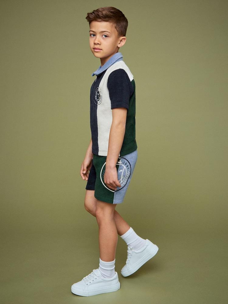 reiss 3-9 yrs SmileyWorld | Reiss Towelling Shorts in Blue