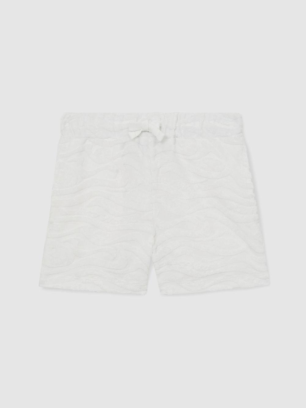 Reiss 3-9 Yrs SmileyWorld | Reiss Wave Texture Shorts In White