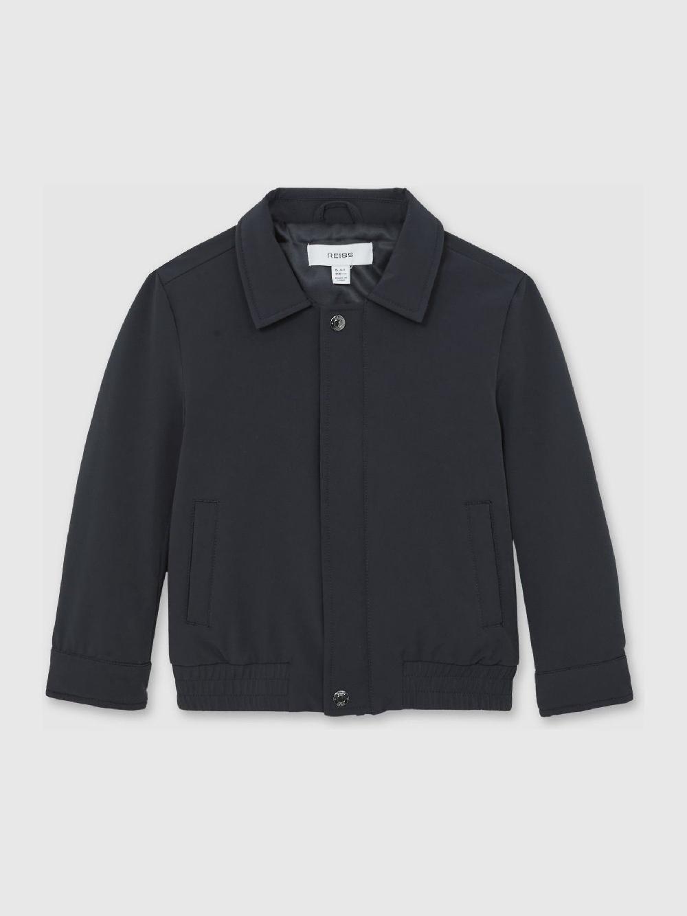 Reiss 3-9 Yrs Zip-Through Harrington Jacket In Blue