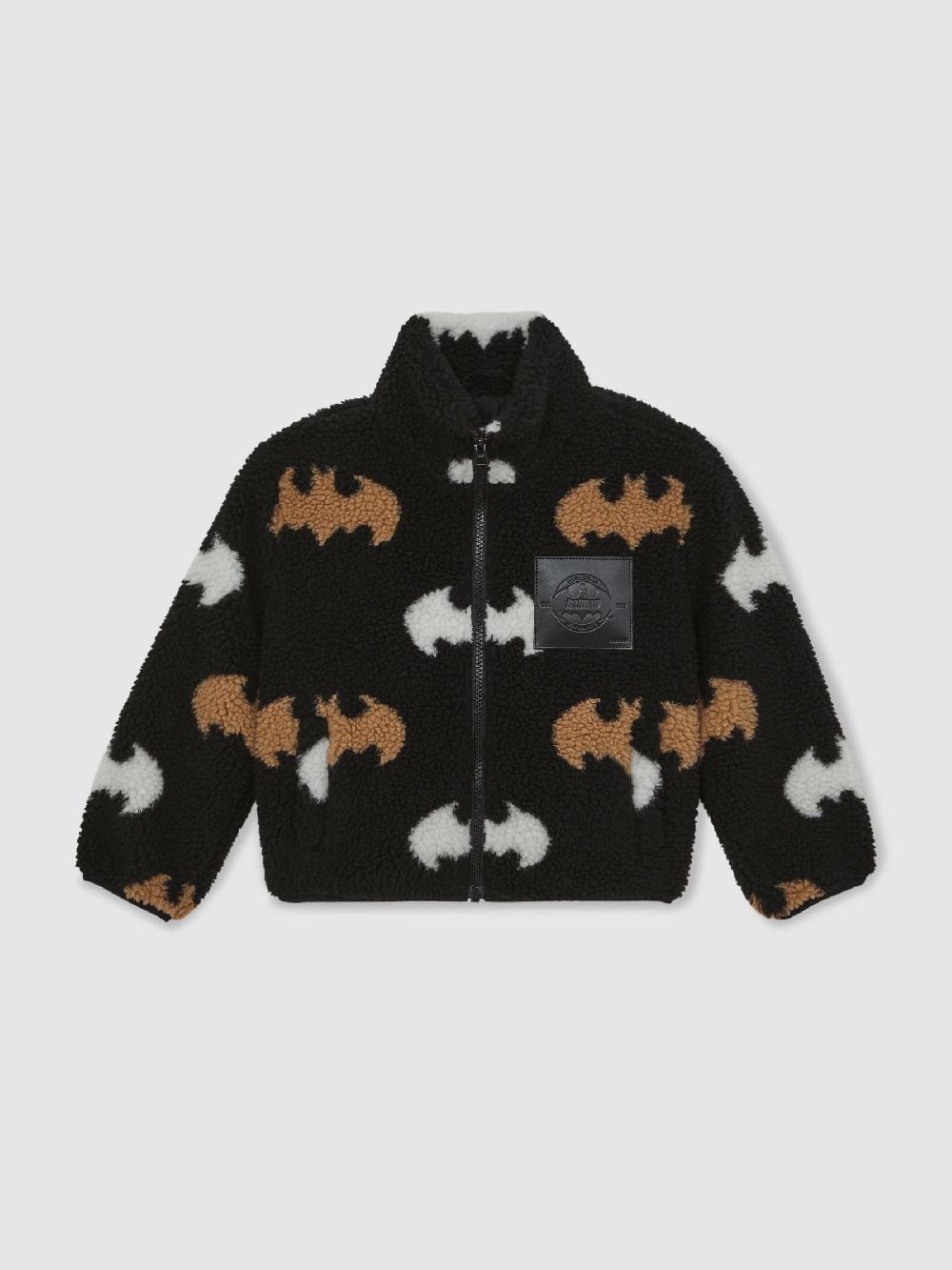 Reiss 9-13 Yrs Batman | Reiss Fleece Zip Jacket In Black