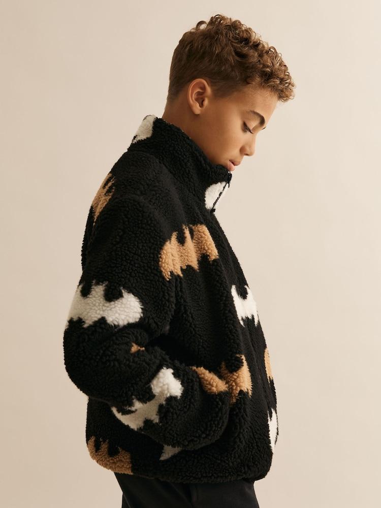 reiss 9-13 yrs Batman | Reiss Fleece Zip Jacket in Black