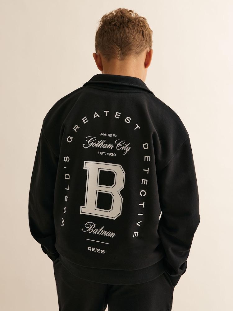 reiss 9-13 yrs Batman | Reiss Gotham City Sweatshirt in Black