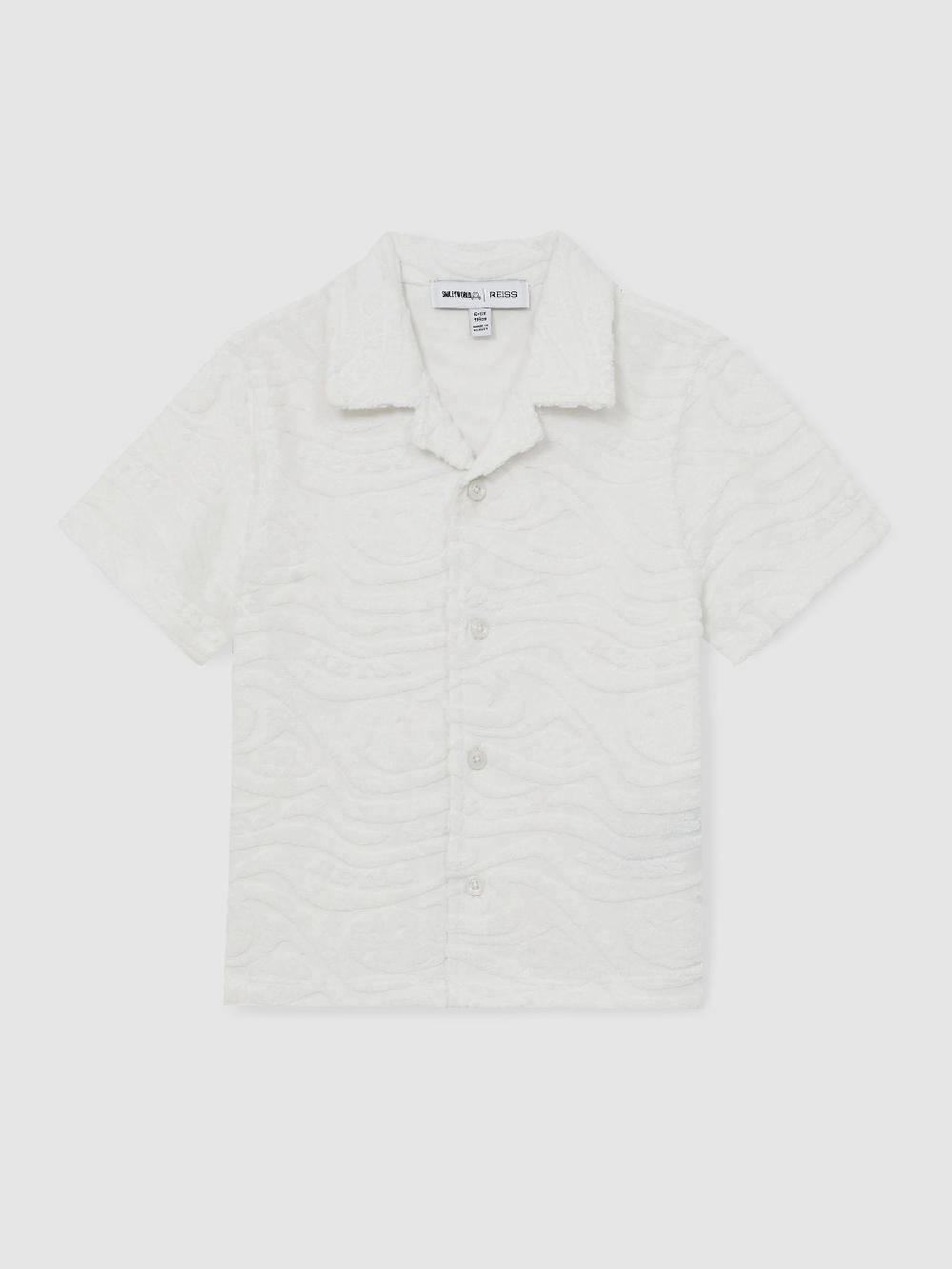 Reiss 9-13 Yrs SmileyWorld | Reiss Wave Texture Shirt In White