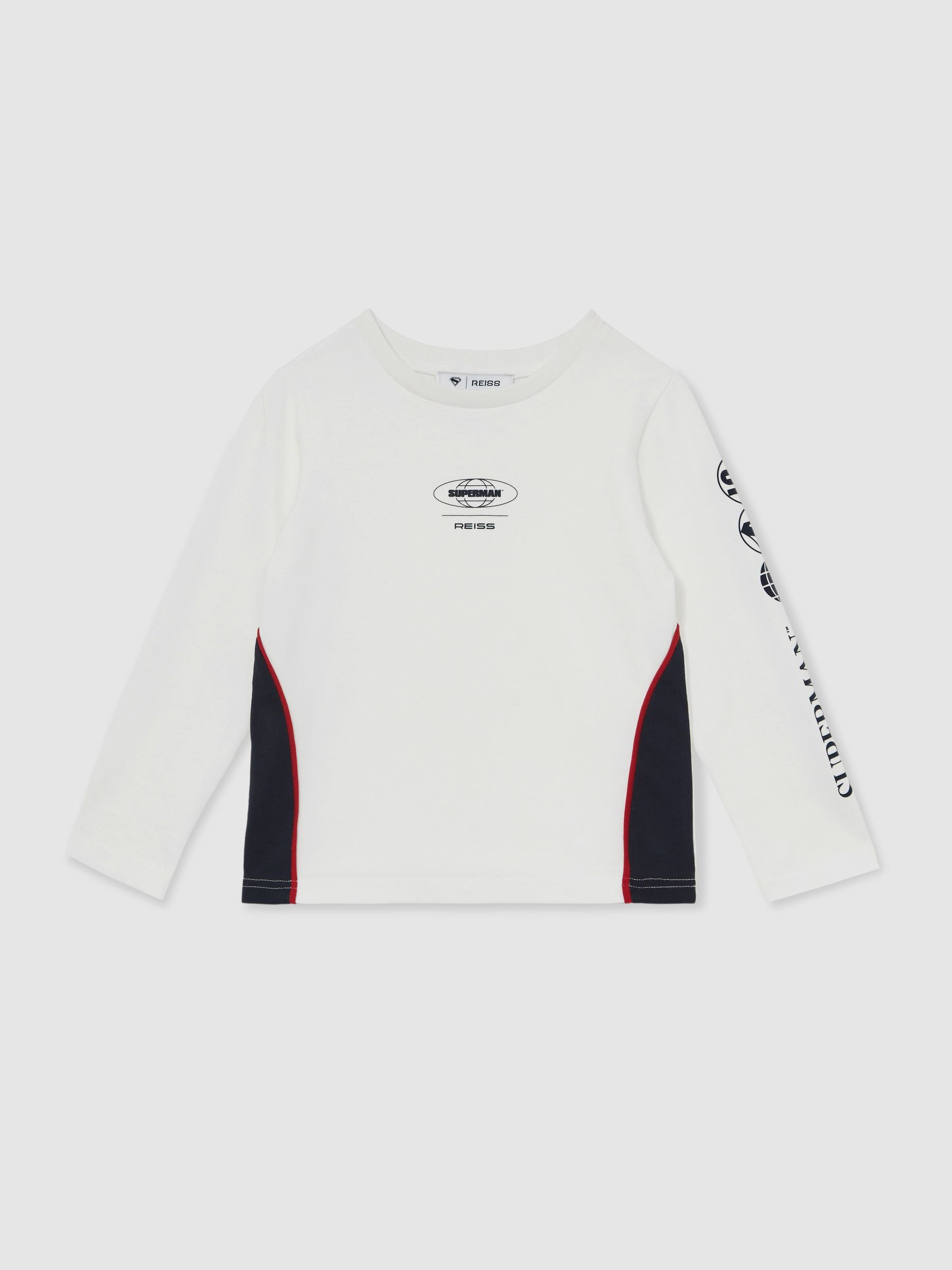 Reiss 9-13 Yrs Superman | Reiss Cotton Logo T-Shirt In White