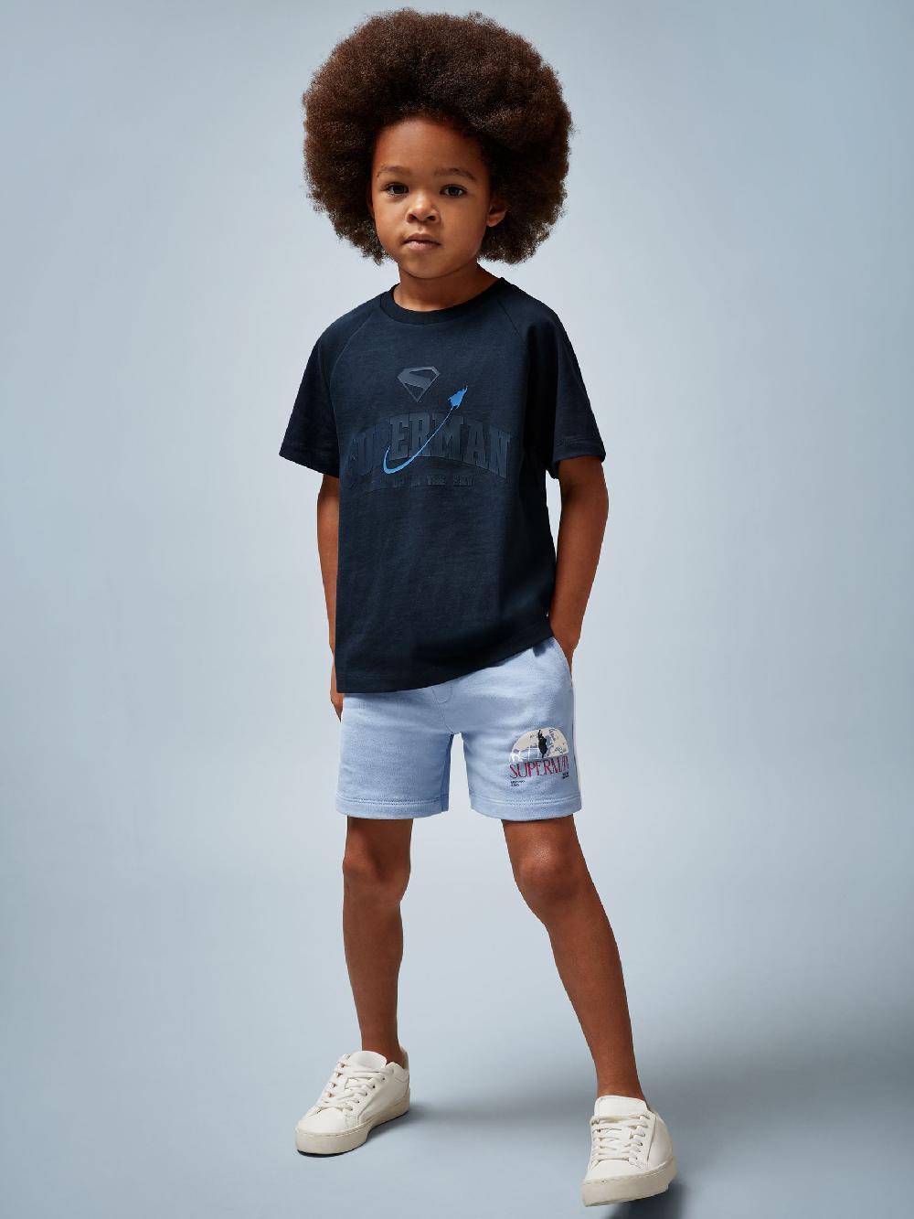 Reiss 9-13 Yrs Superman | Reiss Raglan Logo T-Shirt In Navy Blue