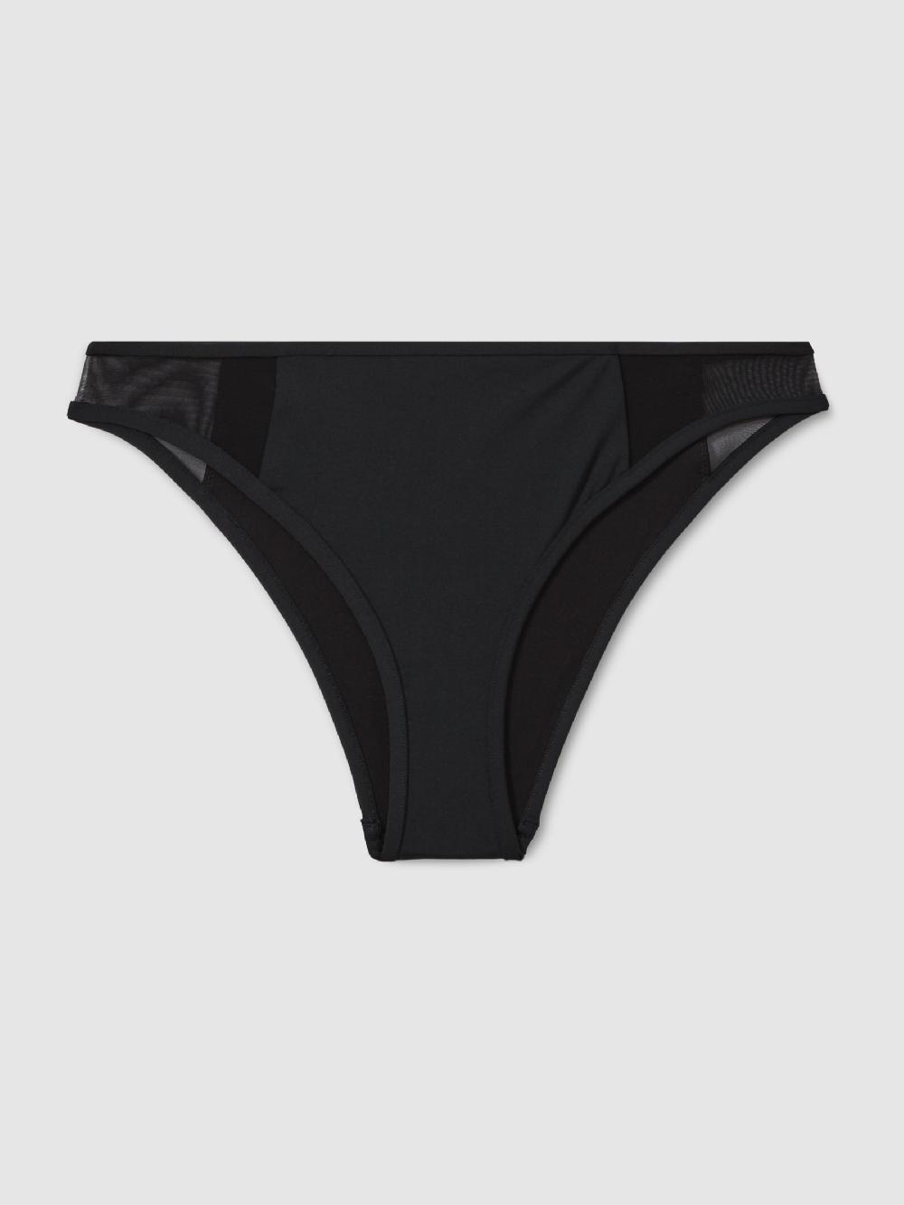 Reiss Calvin Klein Underwear Mesh Bikini Bottoms In Black