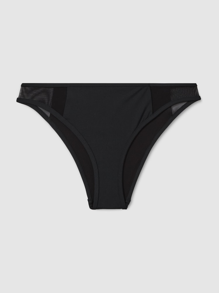 reiss Calvin Klein Underwear Mesh Bikini Bottoms in Black