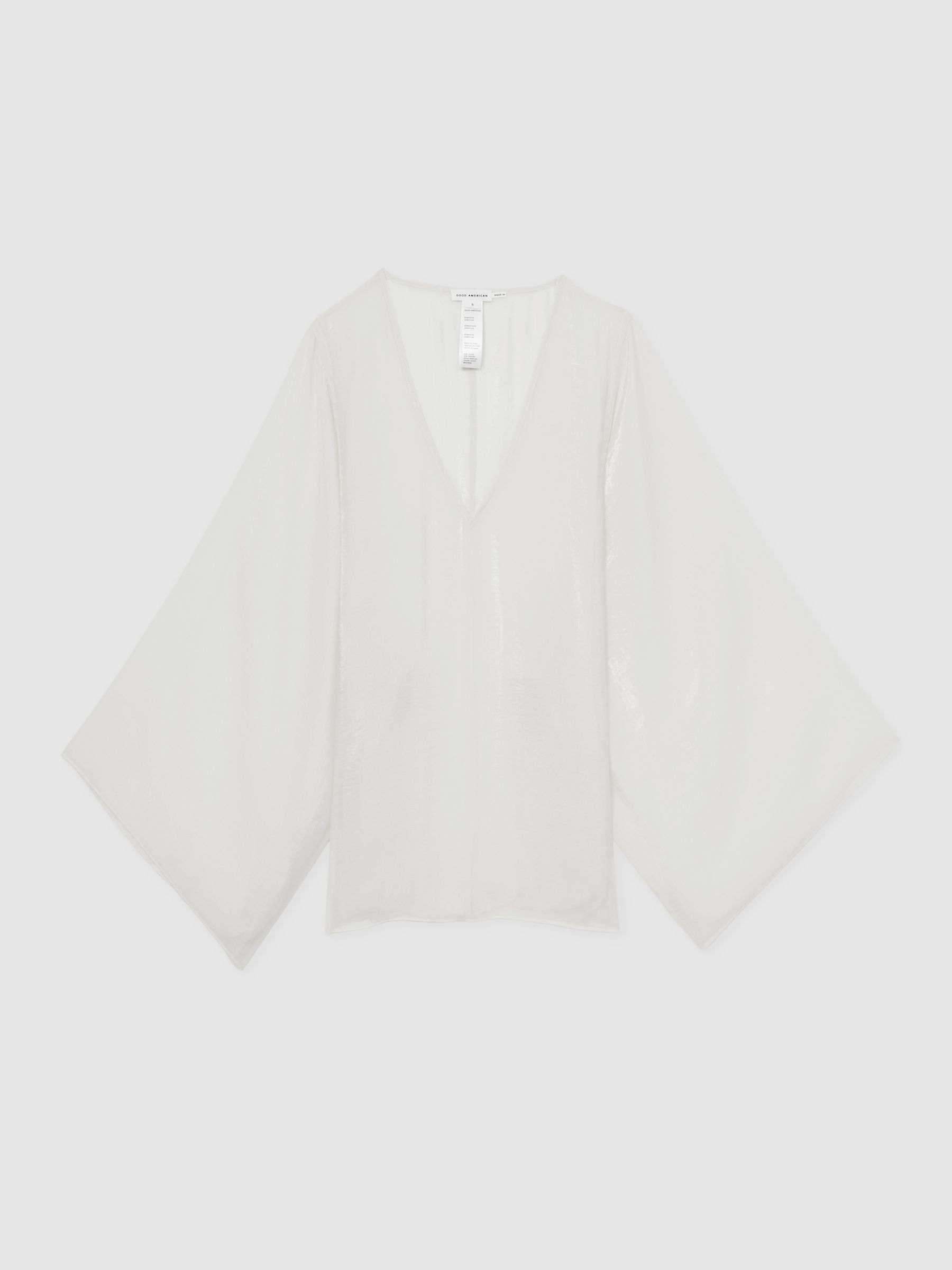 Reiss Good American Tencel-Blend Beach Cover-Up In White