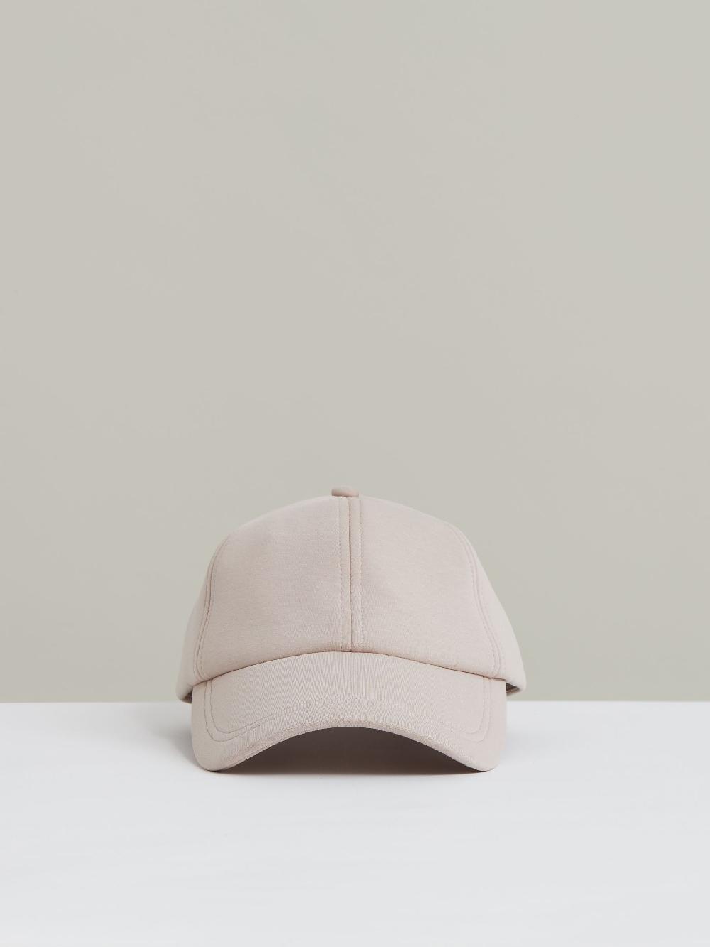 Reiss Jersey Logo-Embroidered Baseball Cap In Light Camel