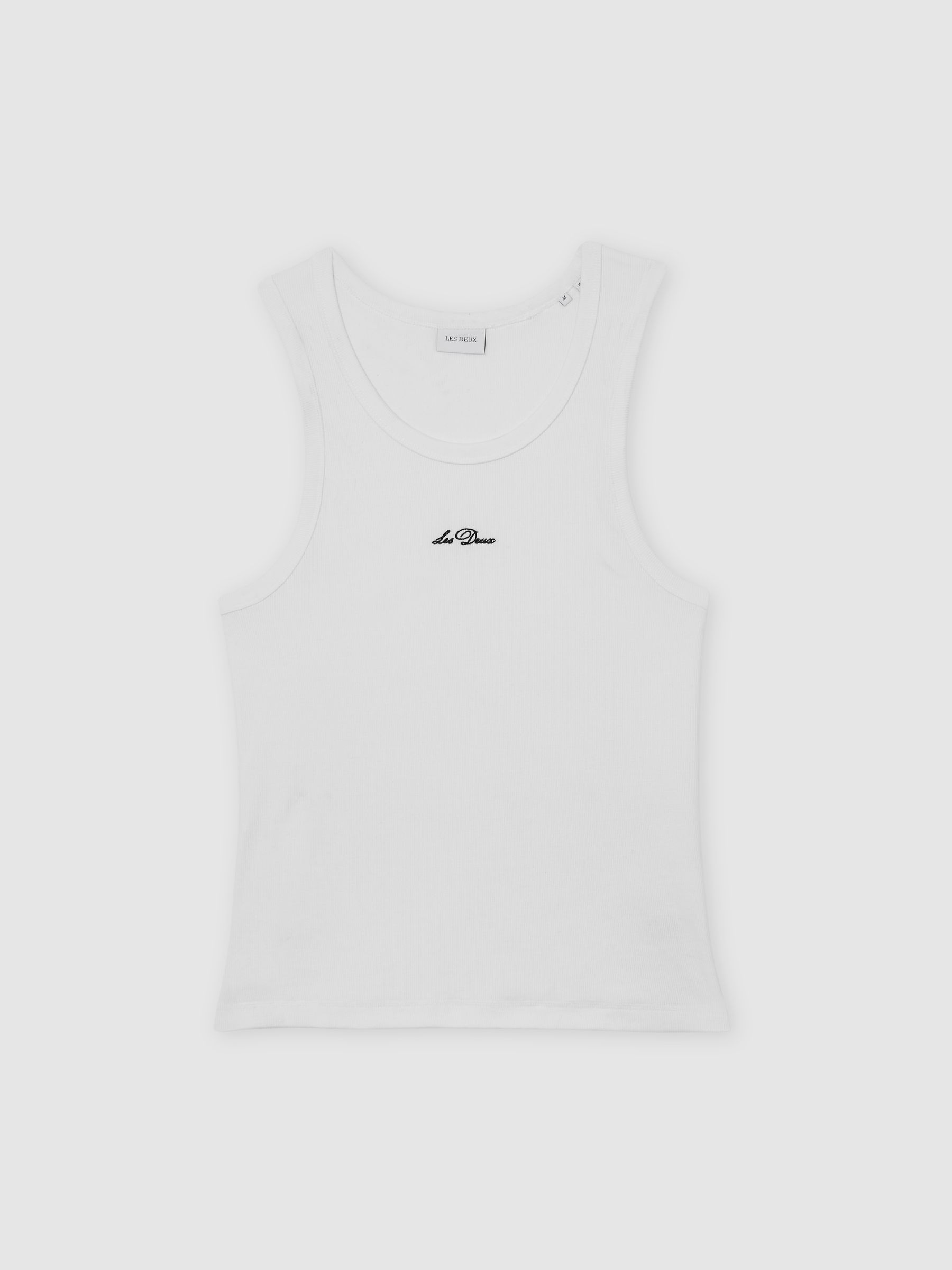 Reiss Les Deux Cotton Logo-Embroidered Vest In White