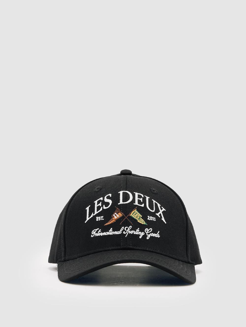 Reiss Les Deux Ivy League Cotton Baseball Cap In Black