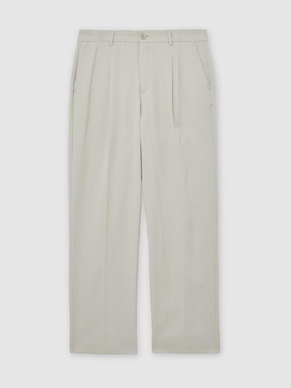 Reiss Les Deux Pleat-Front Twill Suit Trousers In Light Sand