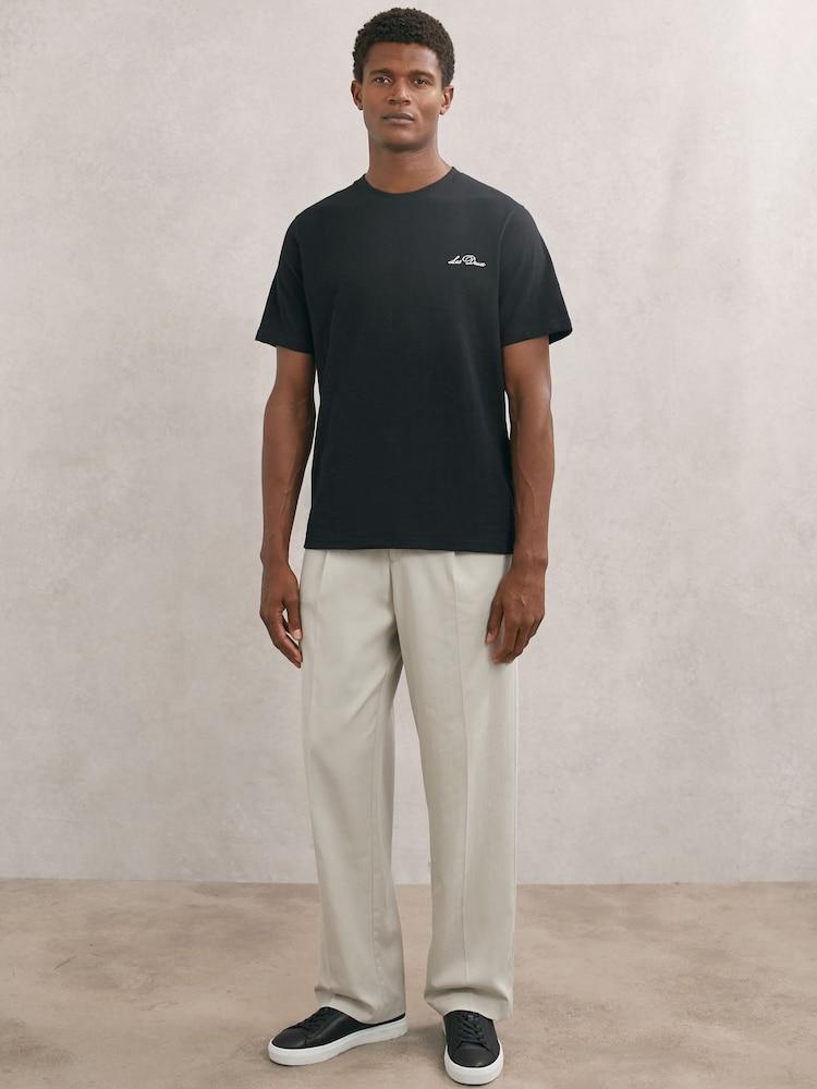 reiss Les Deux Pleat-Front Twill Suit Trousers in Light Sand
