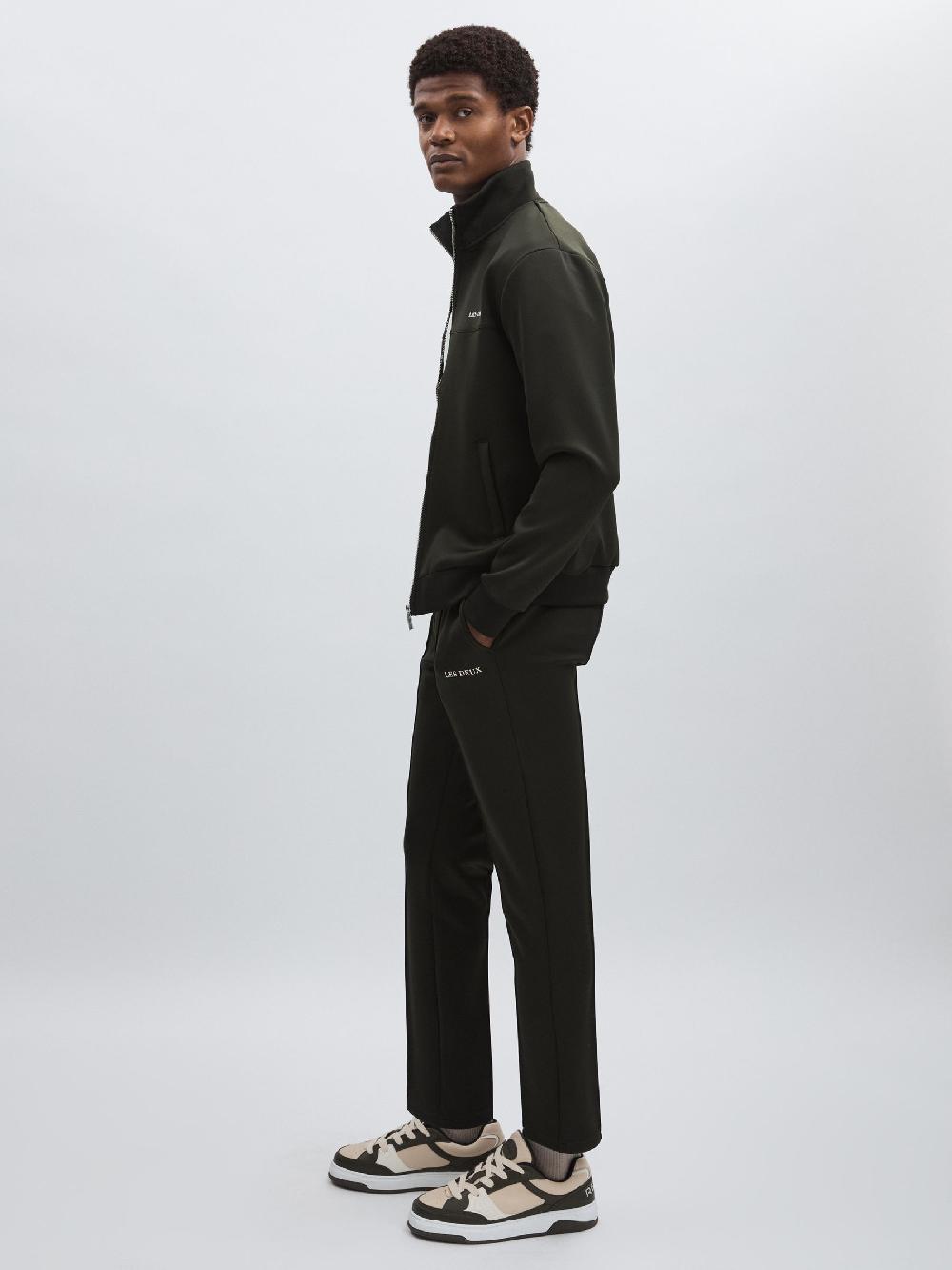 Reiss Les Deux Slim-Fit Drawstring Joggers In Dark Green
