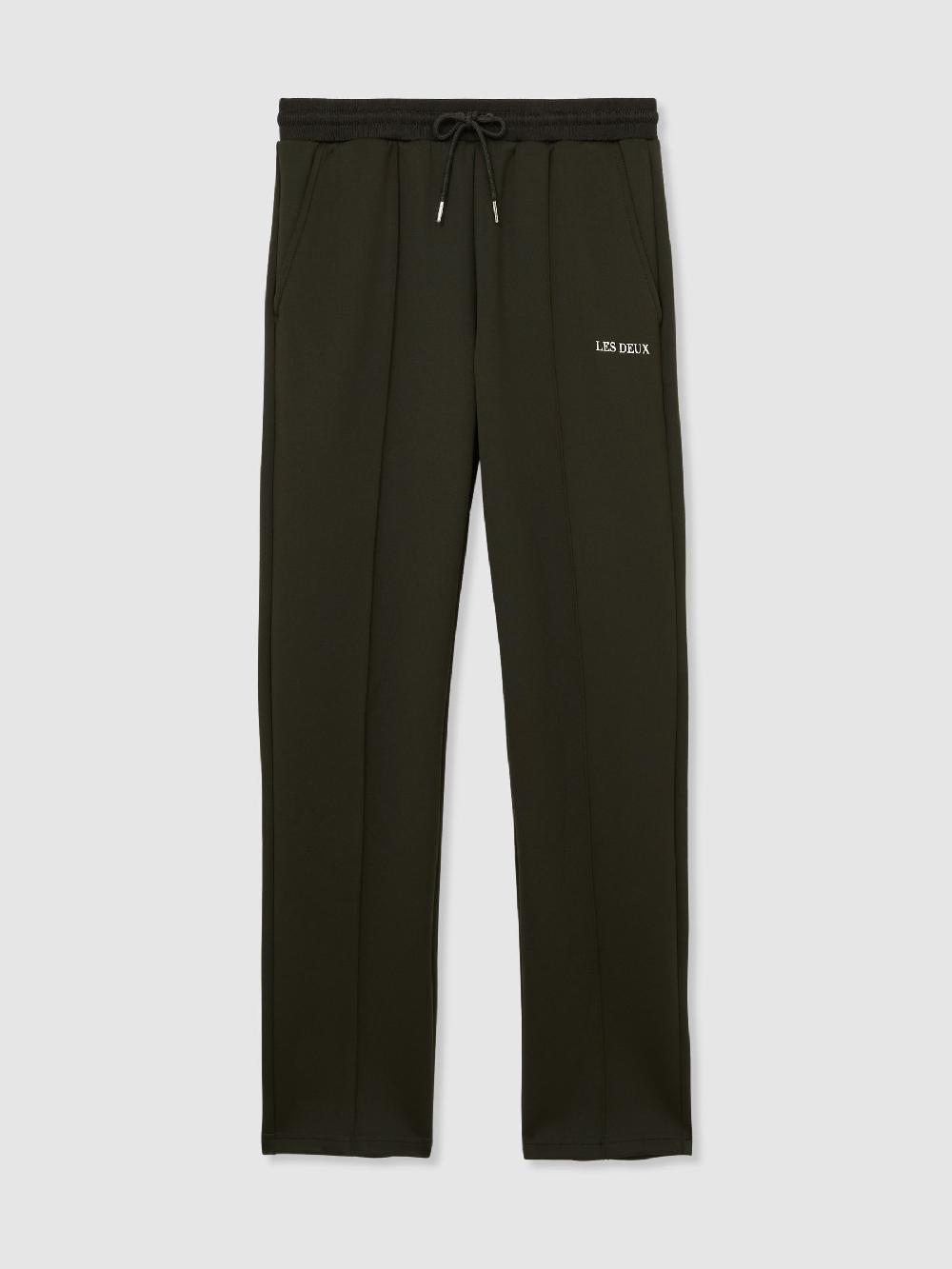 Reiss Les Deux Slim-Fit Drawstring Joggers In Dark Green