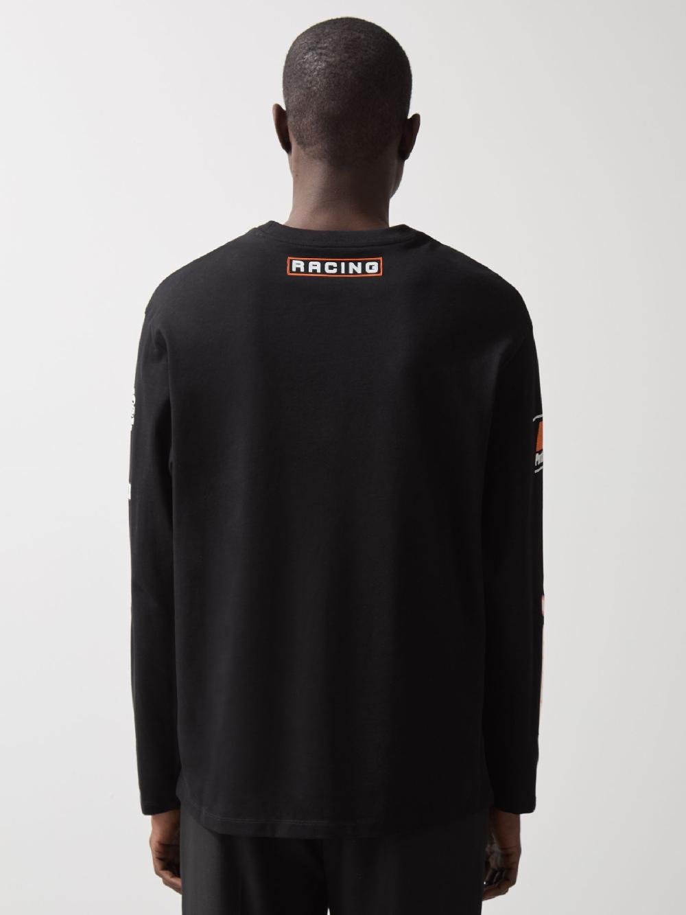 Reiss McLaren F1 Team Cotton Logo T-Shirt Unisex Fit In Black