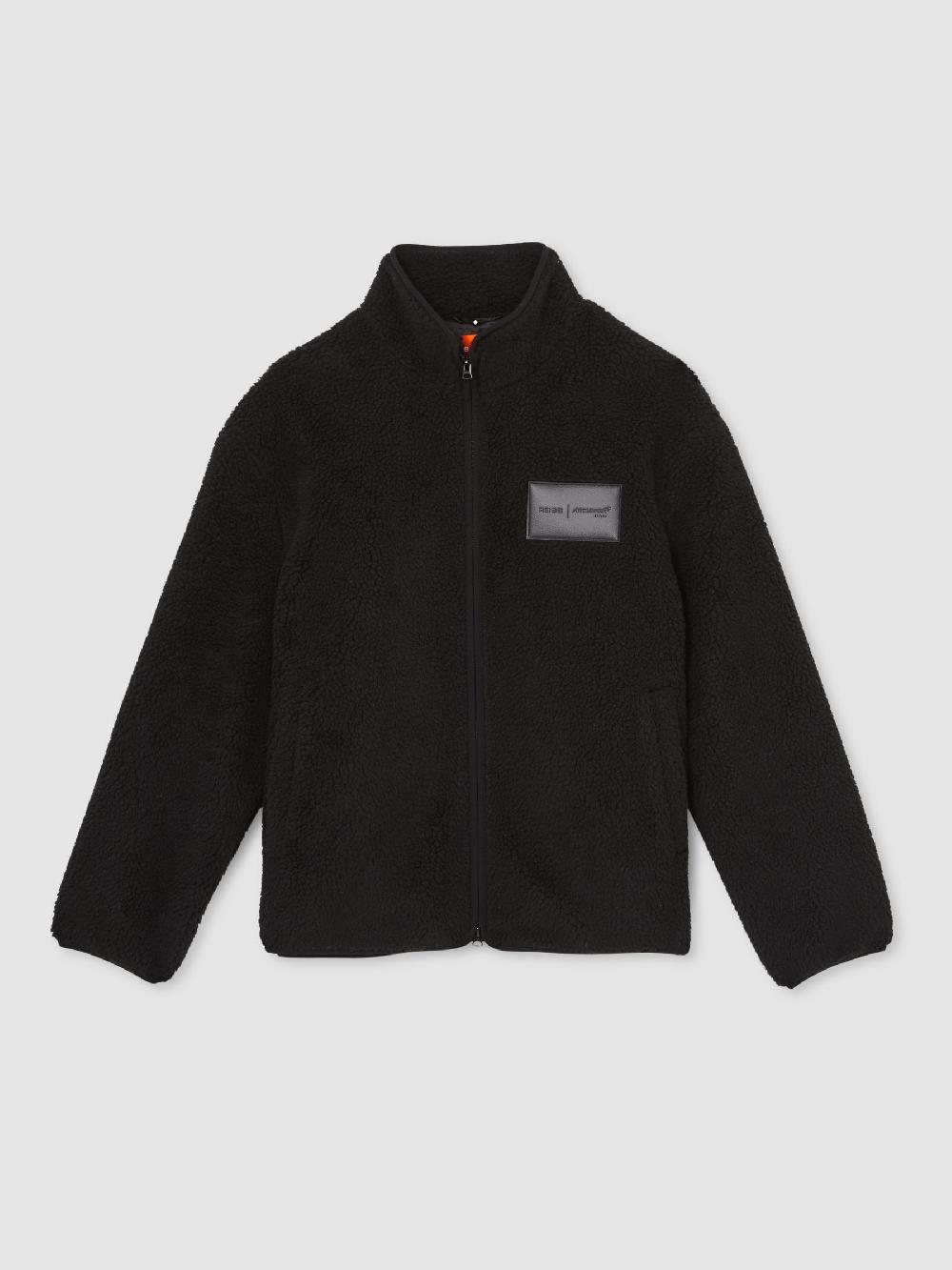 Reiss McLaren F1 Team Embroidered Fleece Jacket Unisex Fit In Black