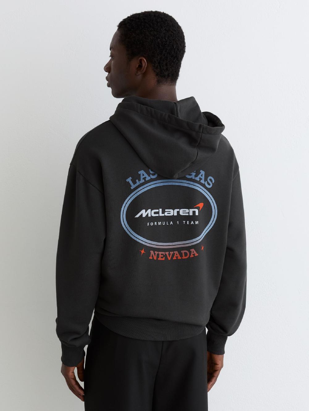 Reiss McLaren F1 Team Las Vegas Hoodie Unisex Fit In Black