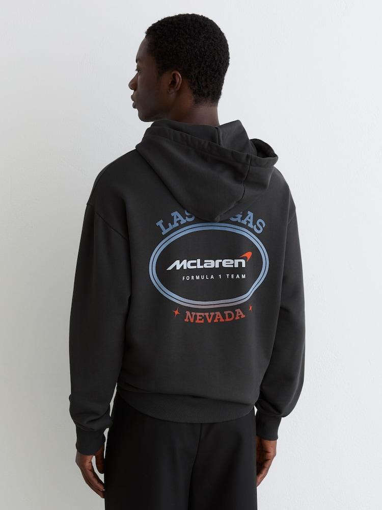 reiss McLaren F1 Team Las Vegas Hoodie Unisex Fit in Black
