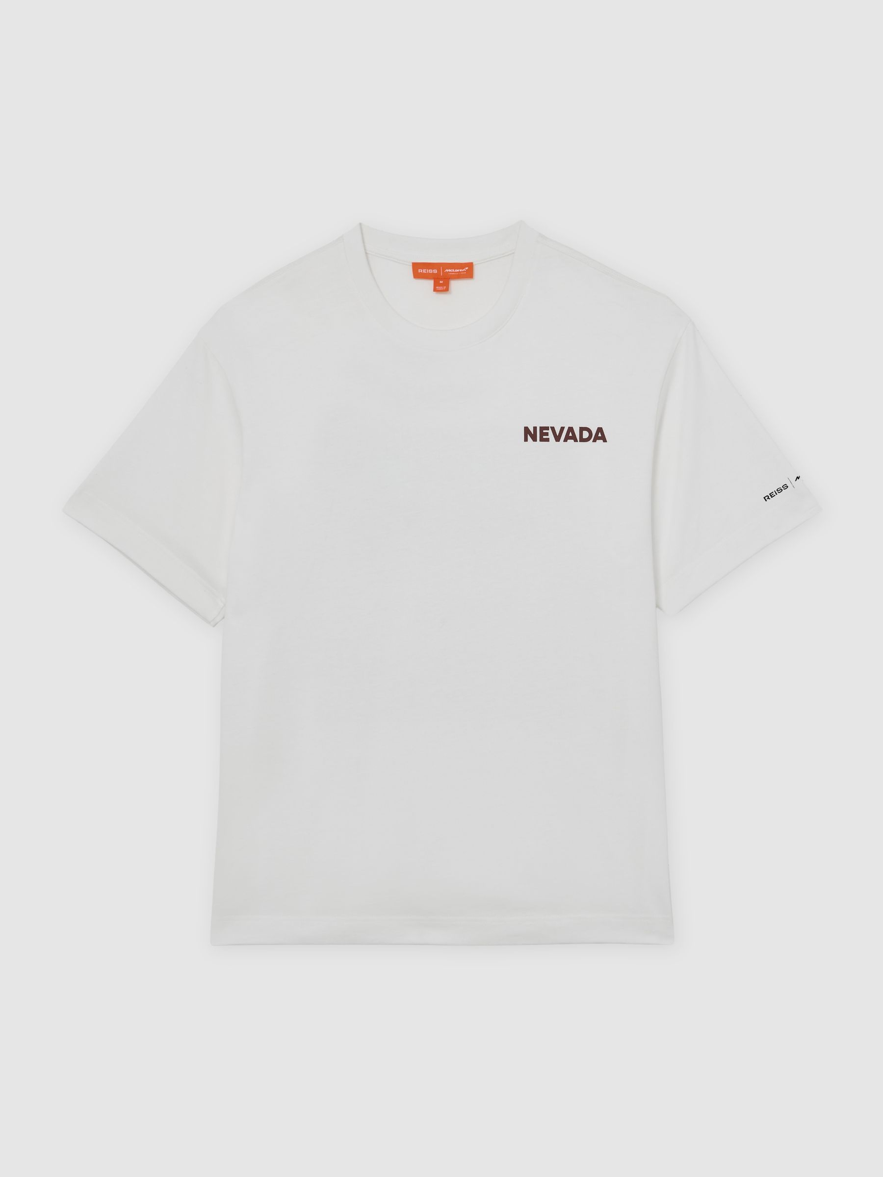 Reiss McLaren F1 Team Las Vegas T-Shirt Unisex Fit In White