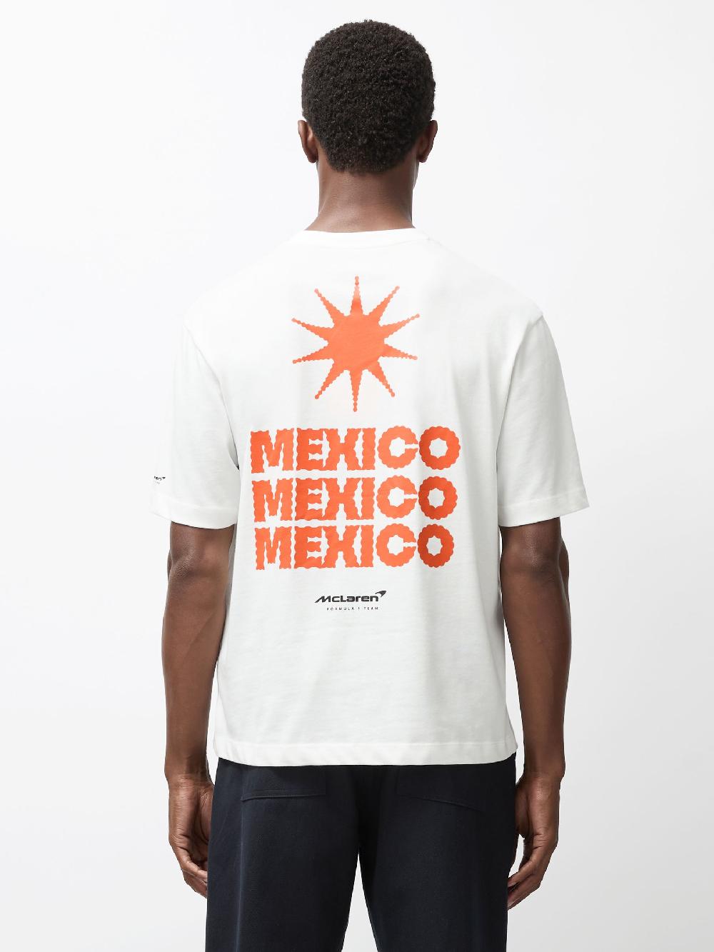 Reiss McLaren F1 Team Mexico City T-Shirt Unisex Fit In White